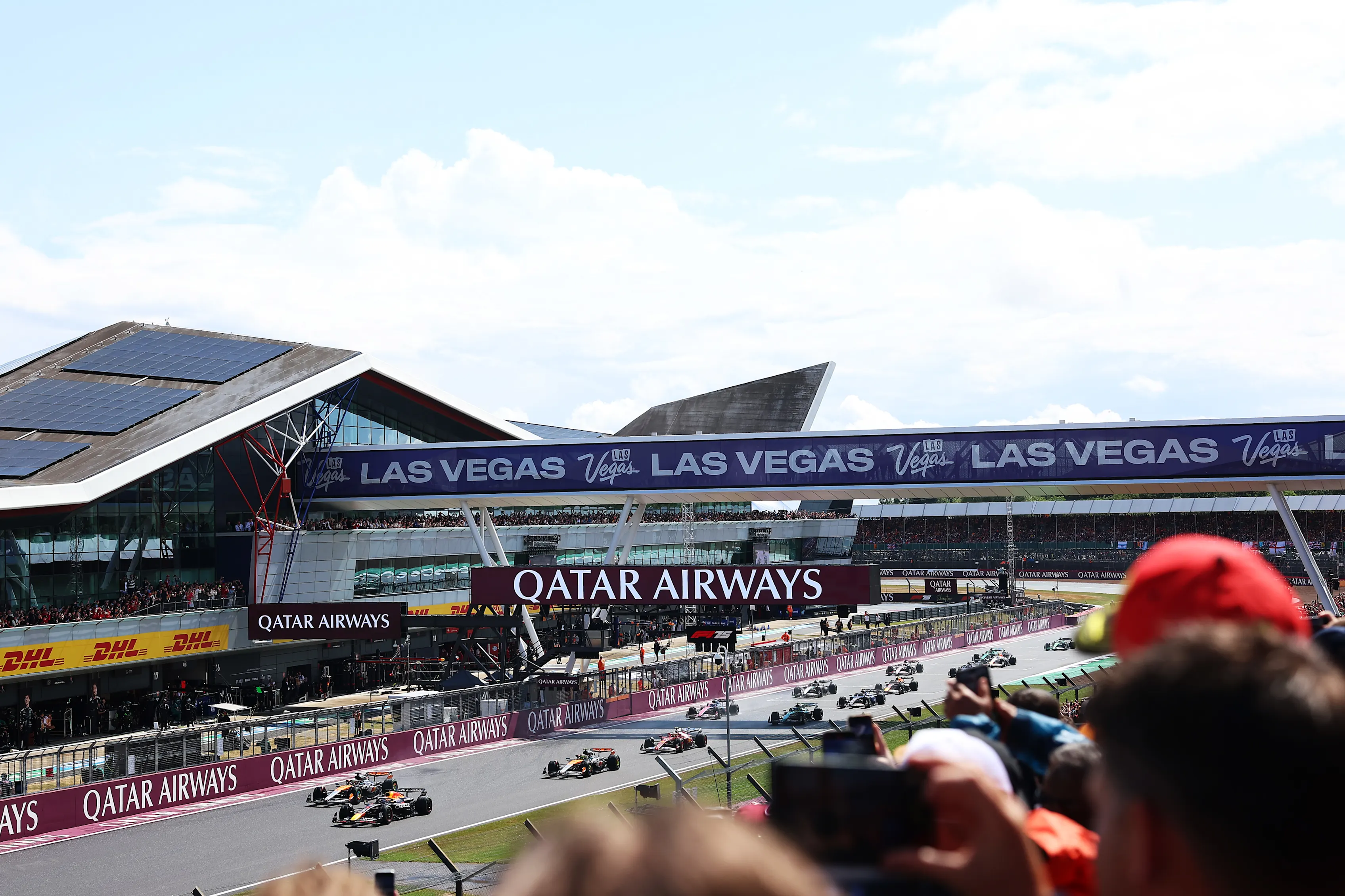NORTHAMPTON, ENGLAND - JULY 06: Max Verstappen of the Netherlands driving the (1) Oracle Red Bull