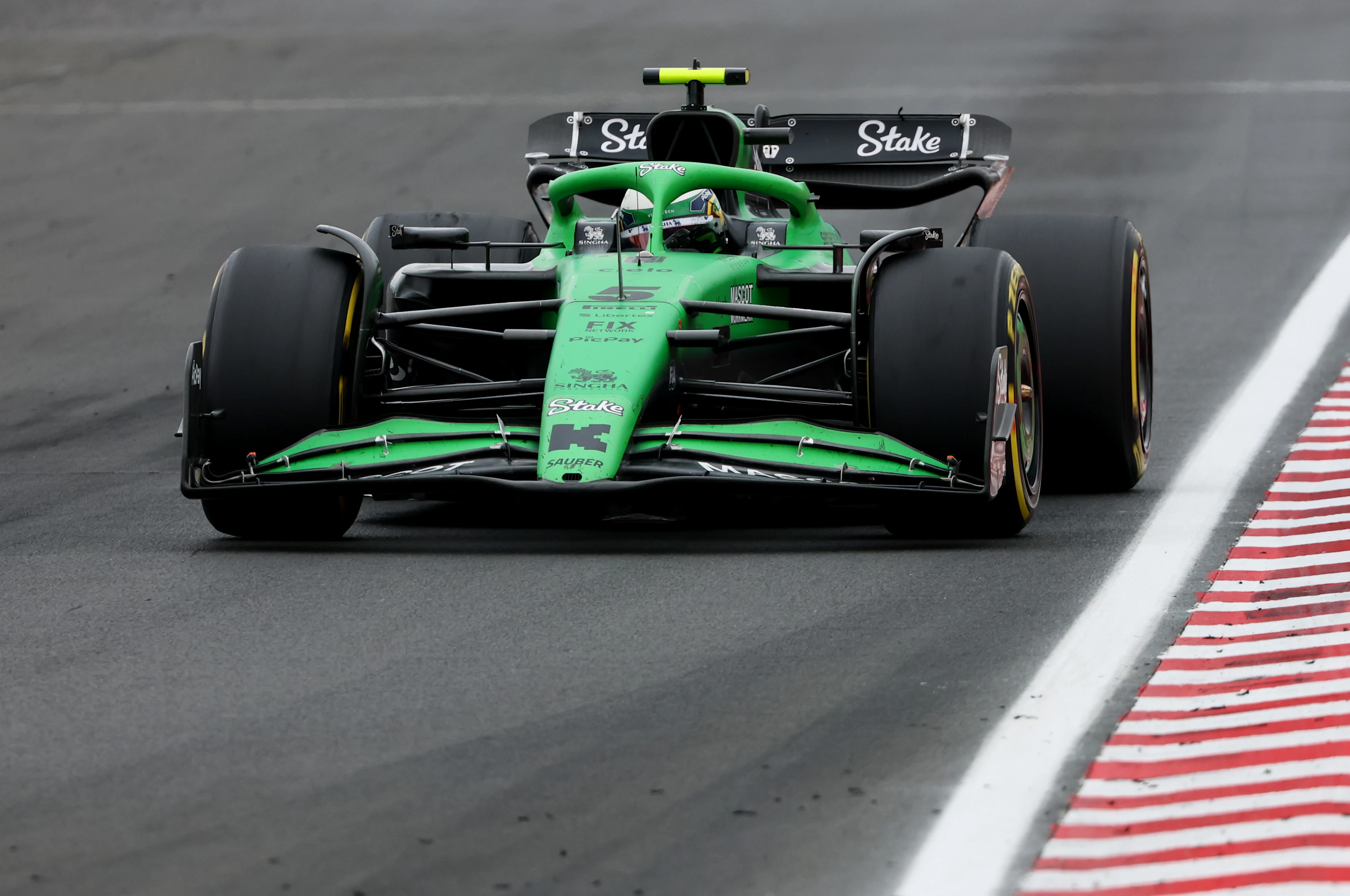 BUDAPEST, HUNGARY - AUGUST 03: Gabriel Bortoleto of Brazil driving the (5) Kick Sauber C45 Ferrari
