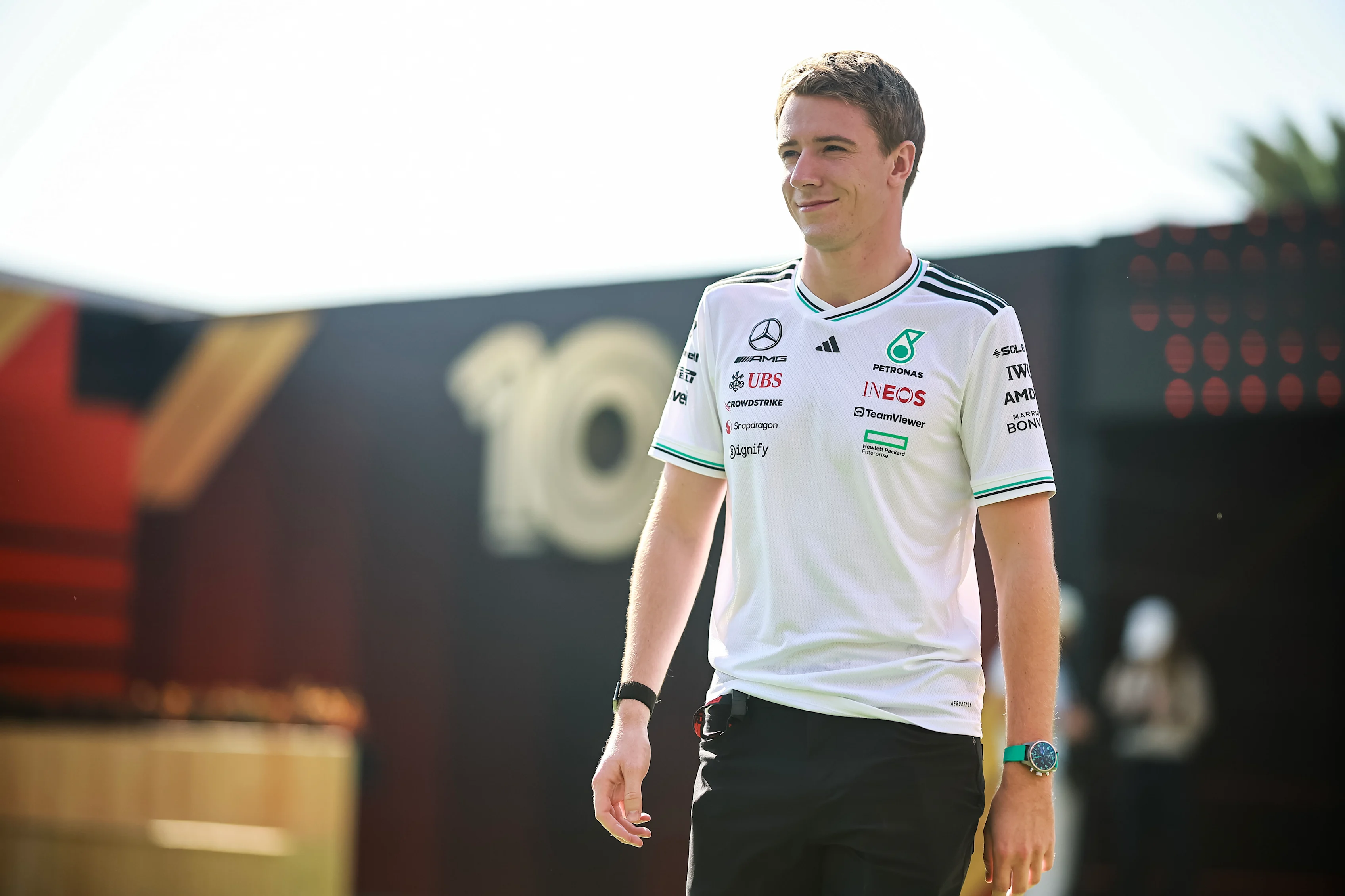 MEXICO CITY, MEXICO - OCTOBER 26: Frederik Vesti of Denmark and Mercedes AMG Petronas F1 Team