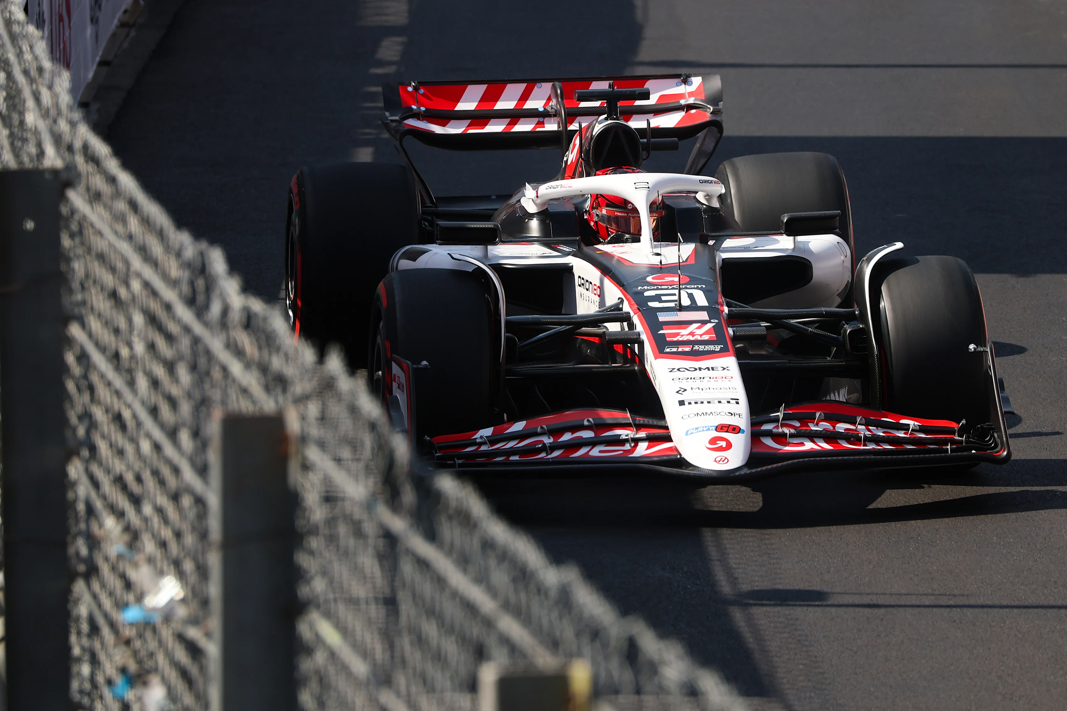 MONTE-CARLO, MONACO - MAY 24: Esteban Ocon of France driving the (31) Haas F1 VF-25 Ferrari on track during qualifying ahead of the F1 Grand Prix of Monaco at Circuit de Monaco on May 24, 2025 in Monte-Carlo, Monaco (Photo by Steven Tee/Getty Images)