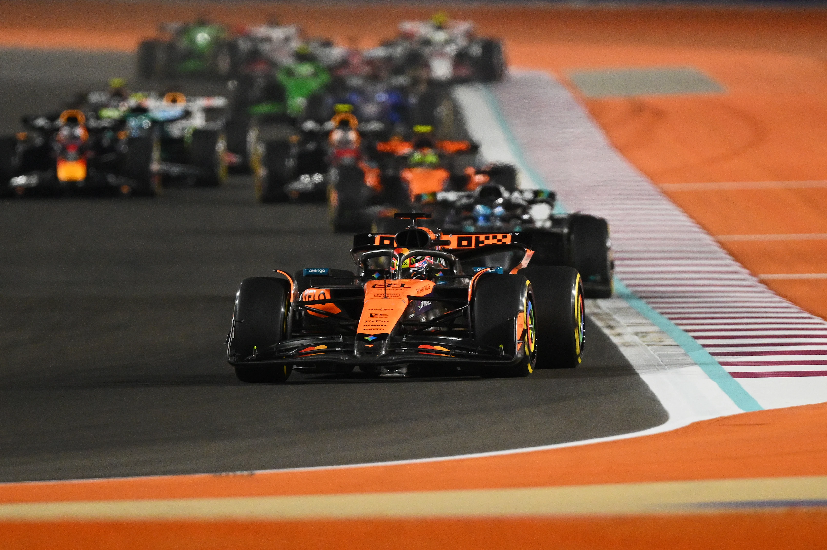 LUSAIL CITY, QATAR - NOVEMBER 29: Oscar Piastri of Australia driving the (81) McLaren MCL39