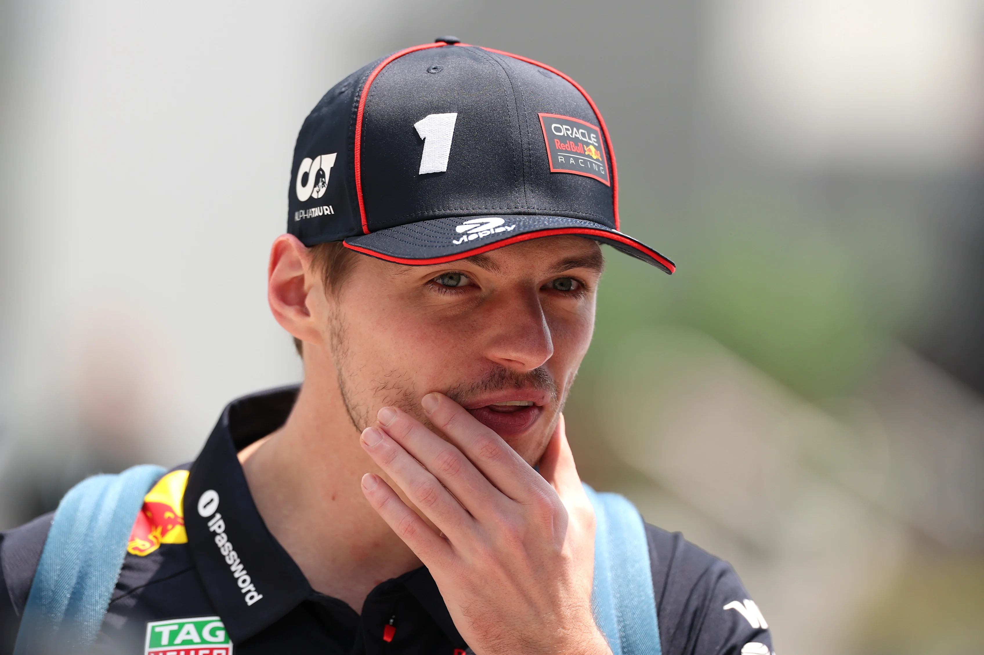 JEDDAH, SAUDI ARABIA - APRIL 18: Max Verstappen of the Netherlands and Oracle Red Bull Racing looks