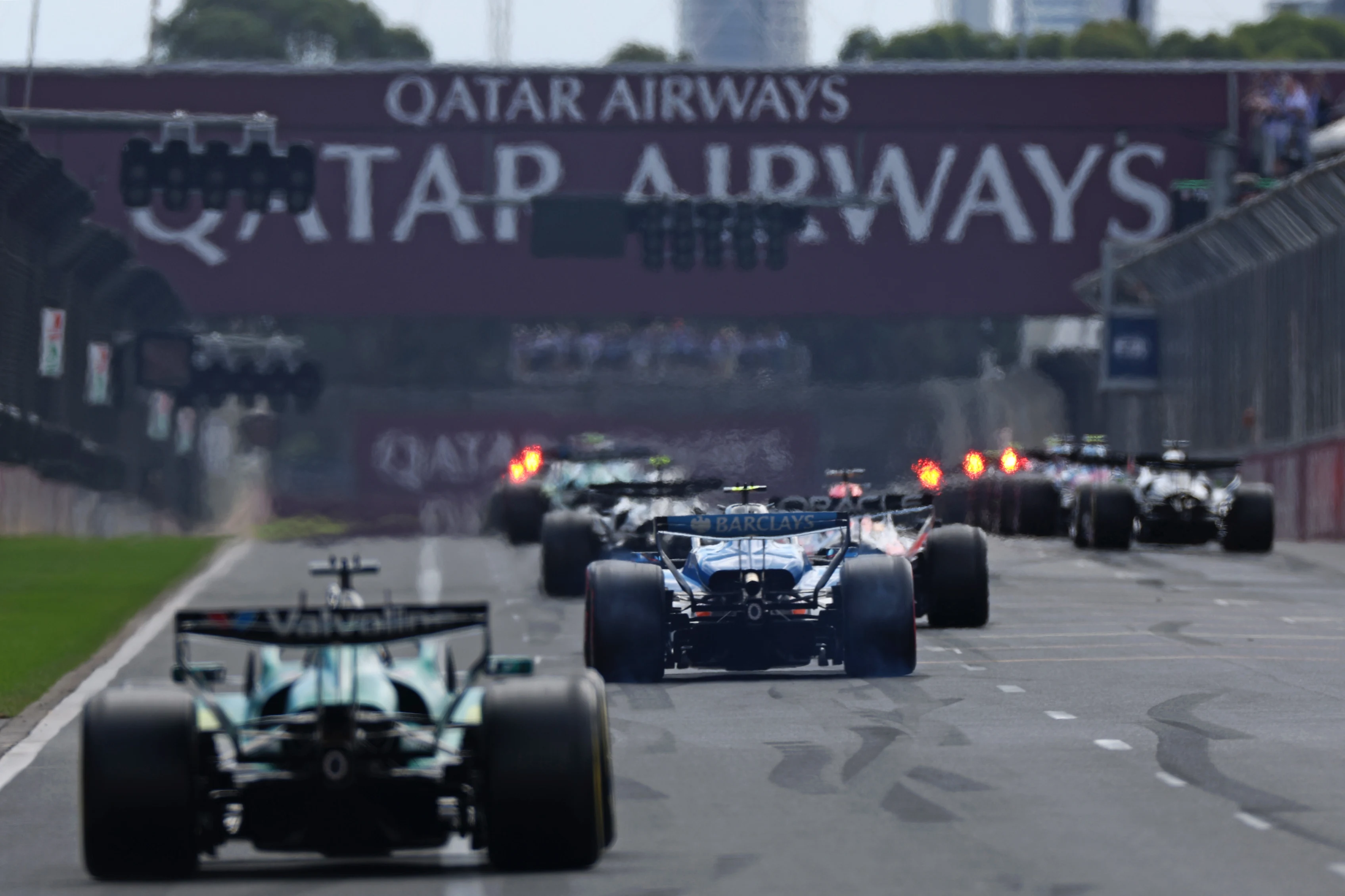 MELBOURNE, AUSTRALIA - MARCH 08: Carlos Sainz of Spain driving the (55) Williams FW48 Mercedes