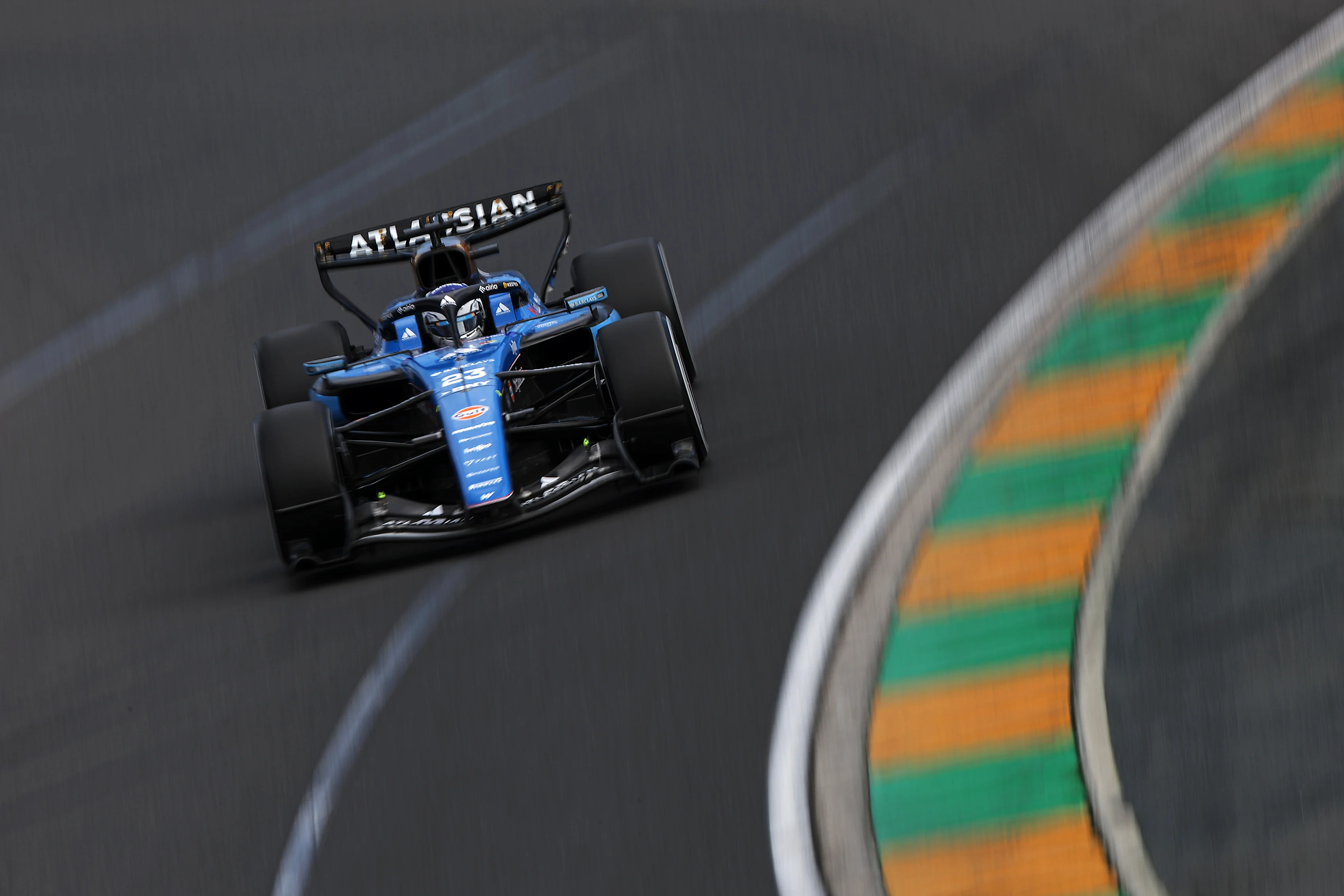 MELBOURNE, AUSTRALIA - MARCH 08: Alexander Albon of Thailand driving the (23) Williams FW48