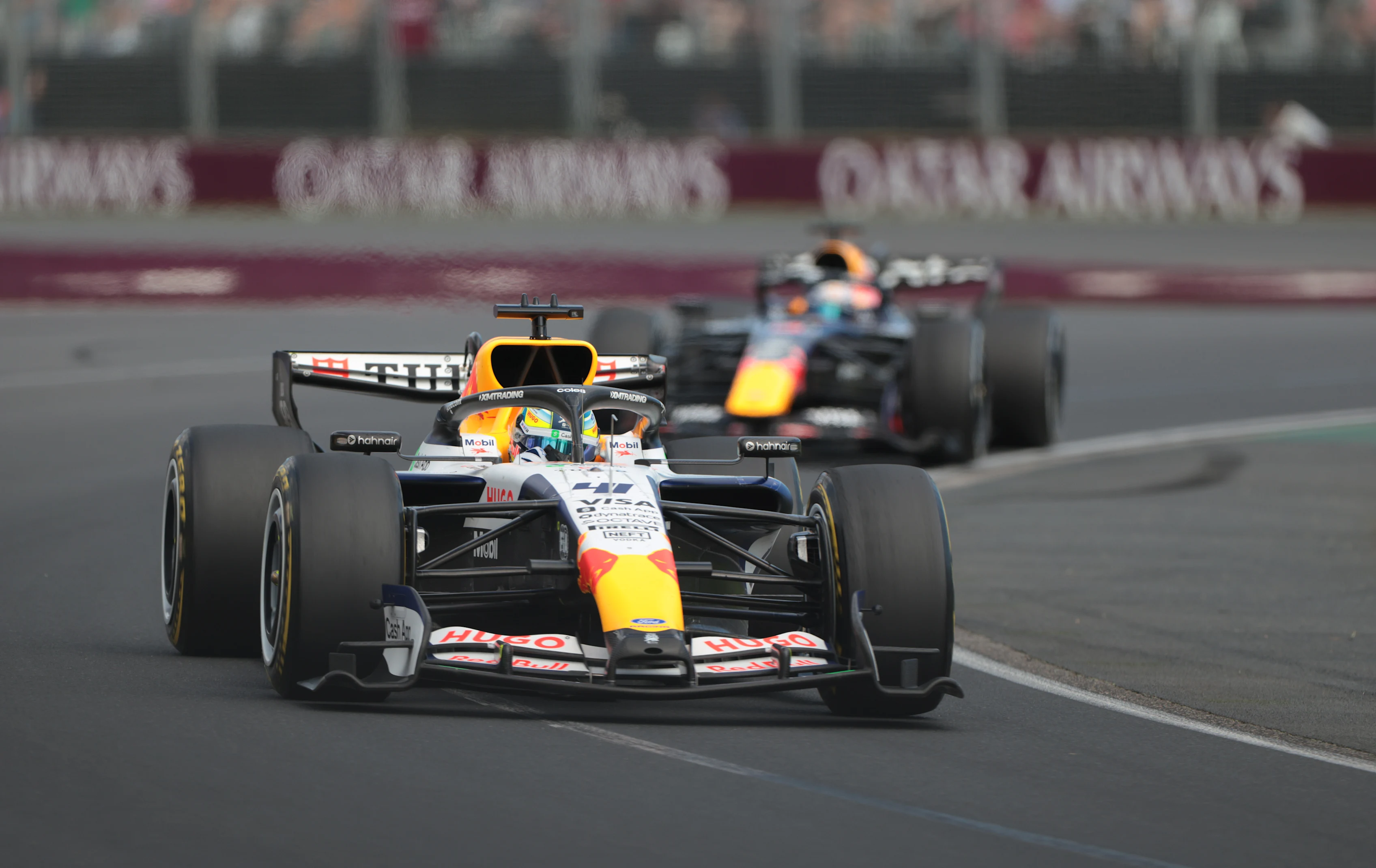 MELBOURNE, AUSTRALIA - MARCH 08: Arvid Lindblad of Great Britain driving the (41) Visa Cash App