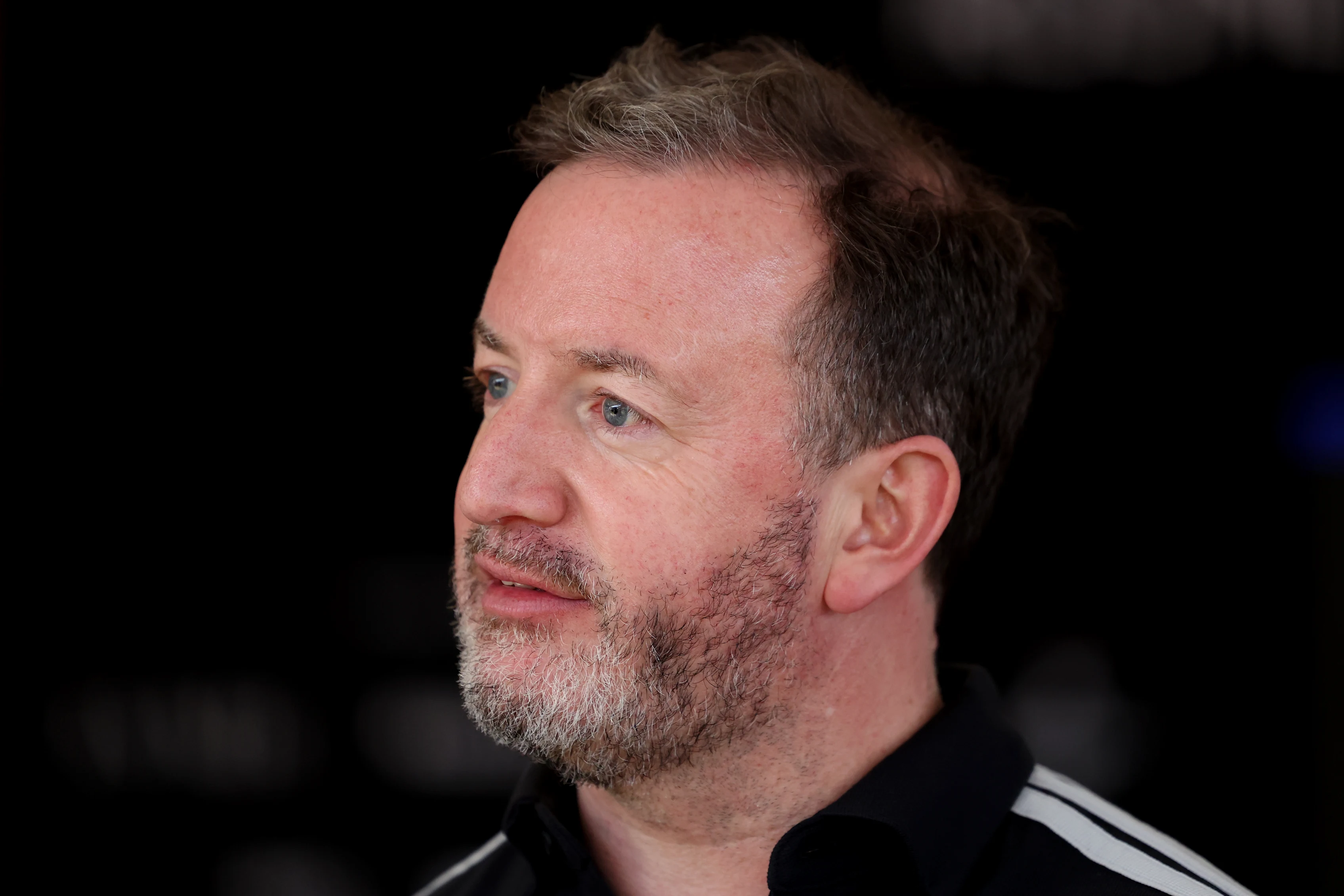 MELBOURNE, AUSTRALIA - MARCH 06: Bradley Lord, Chief Communications Officer, Mercedes AMG Petronas