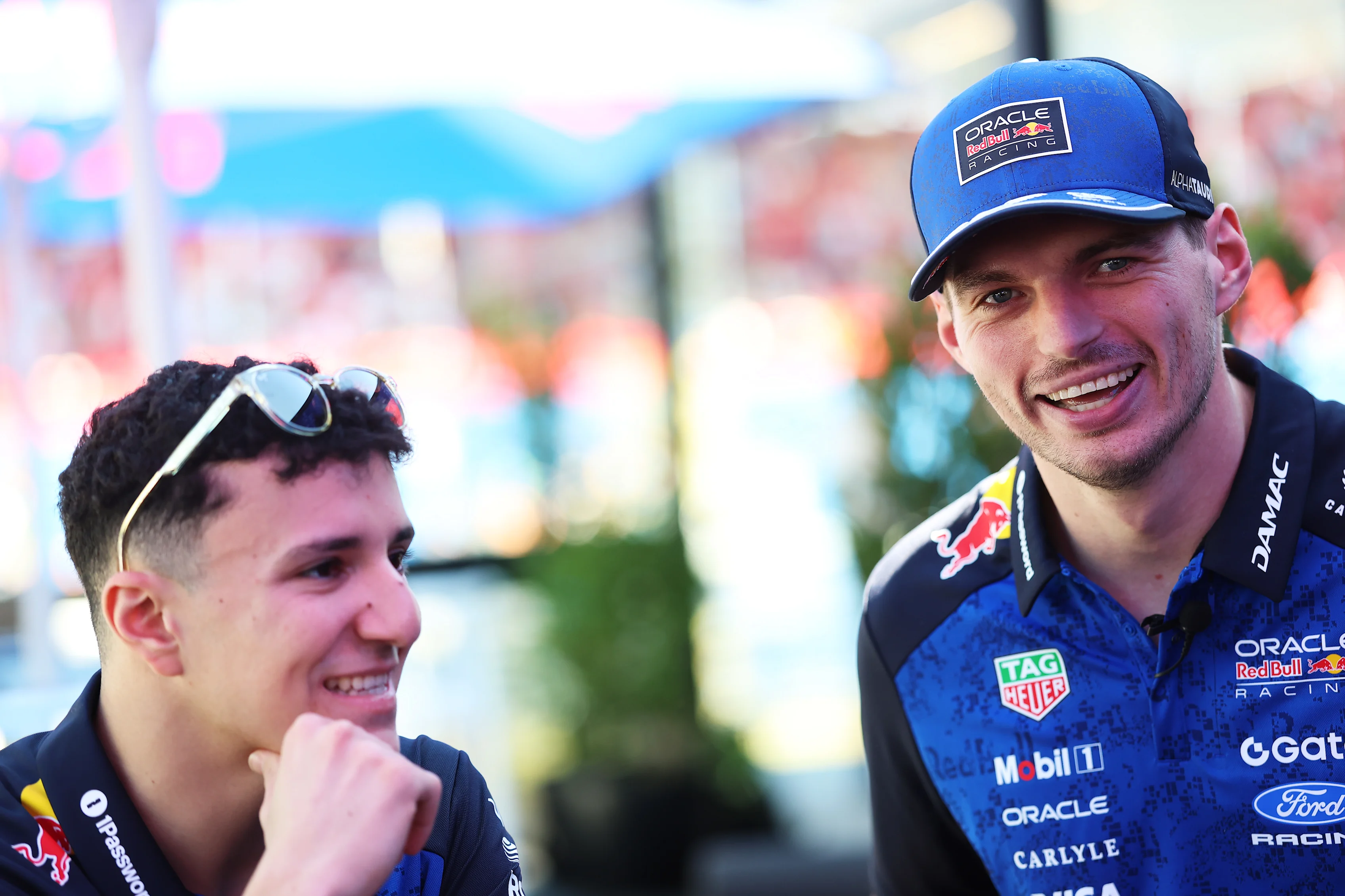 MELBOURNE, AUSTRALIA - MARCH 05: Isack Hadjar of France and Oracle Red Bull Racing and Max