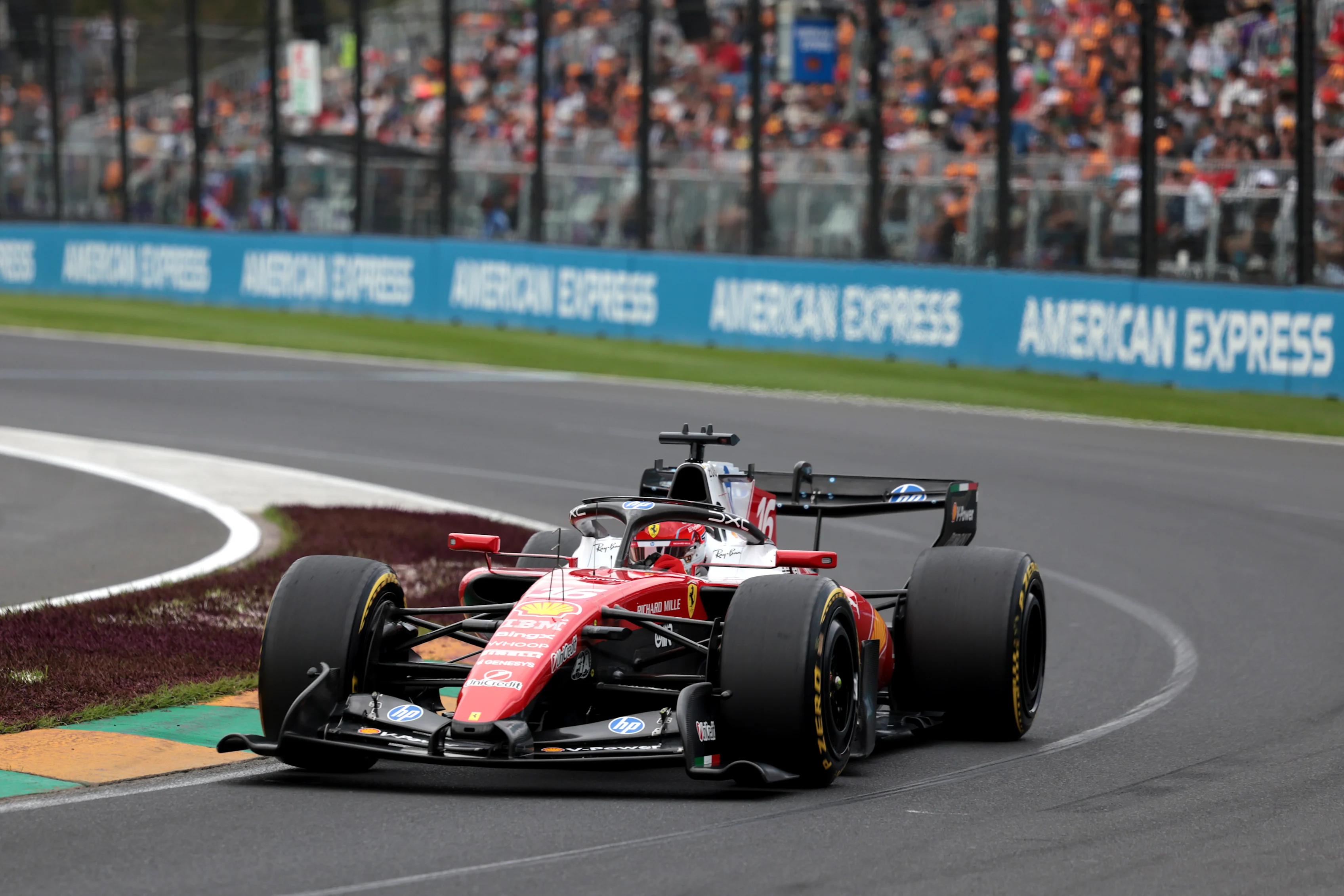 MELBOURNE, AUSTRALIA - MARCH 07: Charles Leclerc of Monaco driving the (16) Scuderia Ferrari SF-26