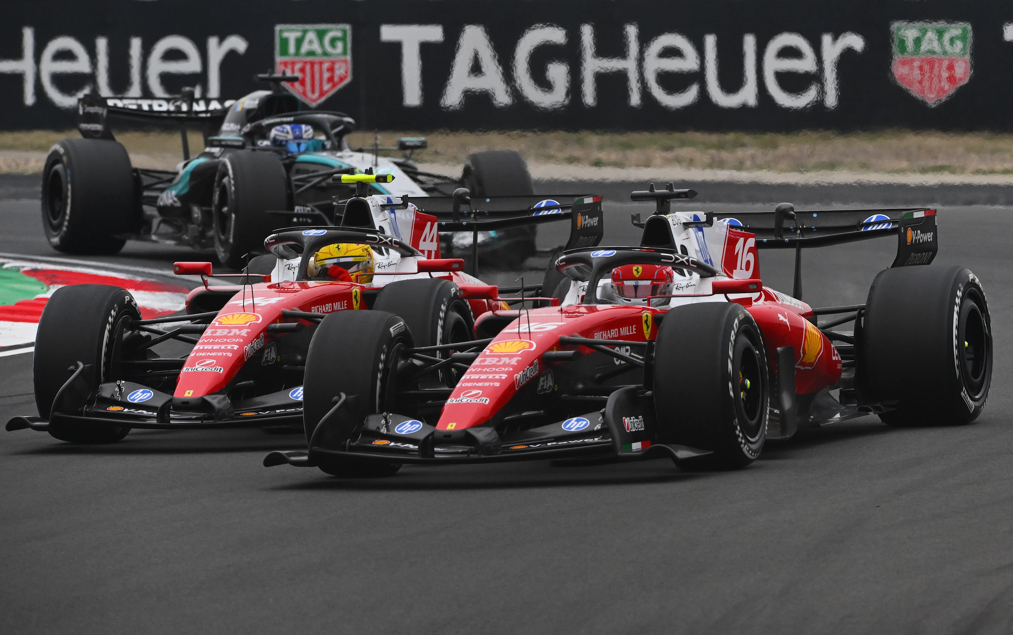 SHANGHAI, CHINA - MARCH 15: Charles Leclerc of Monaco driving the (16) Scuderia Ferrari SF-26 and