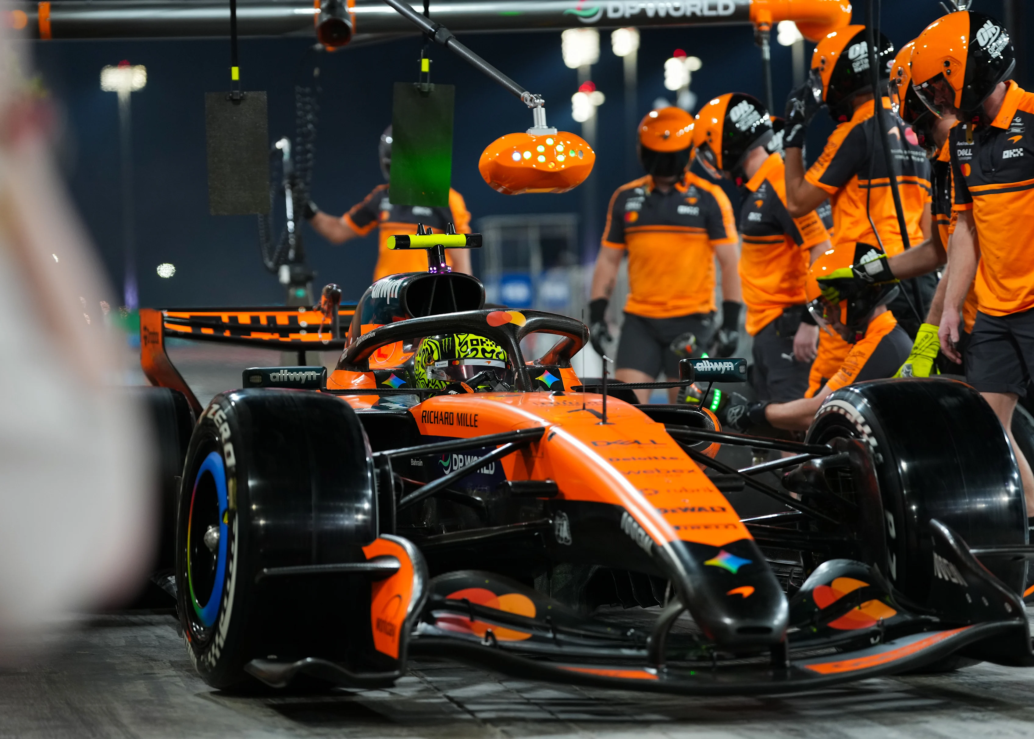 BAHRAIN, BAHRAIN - FEBRUARY 20: Lando Norris of Great Britain driving the (1) McLaren MCL40