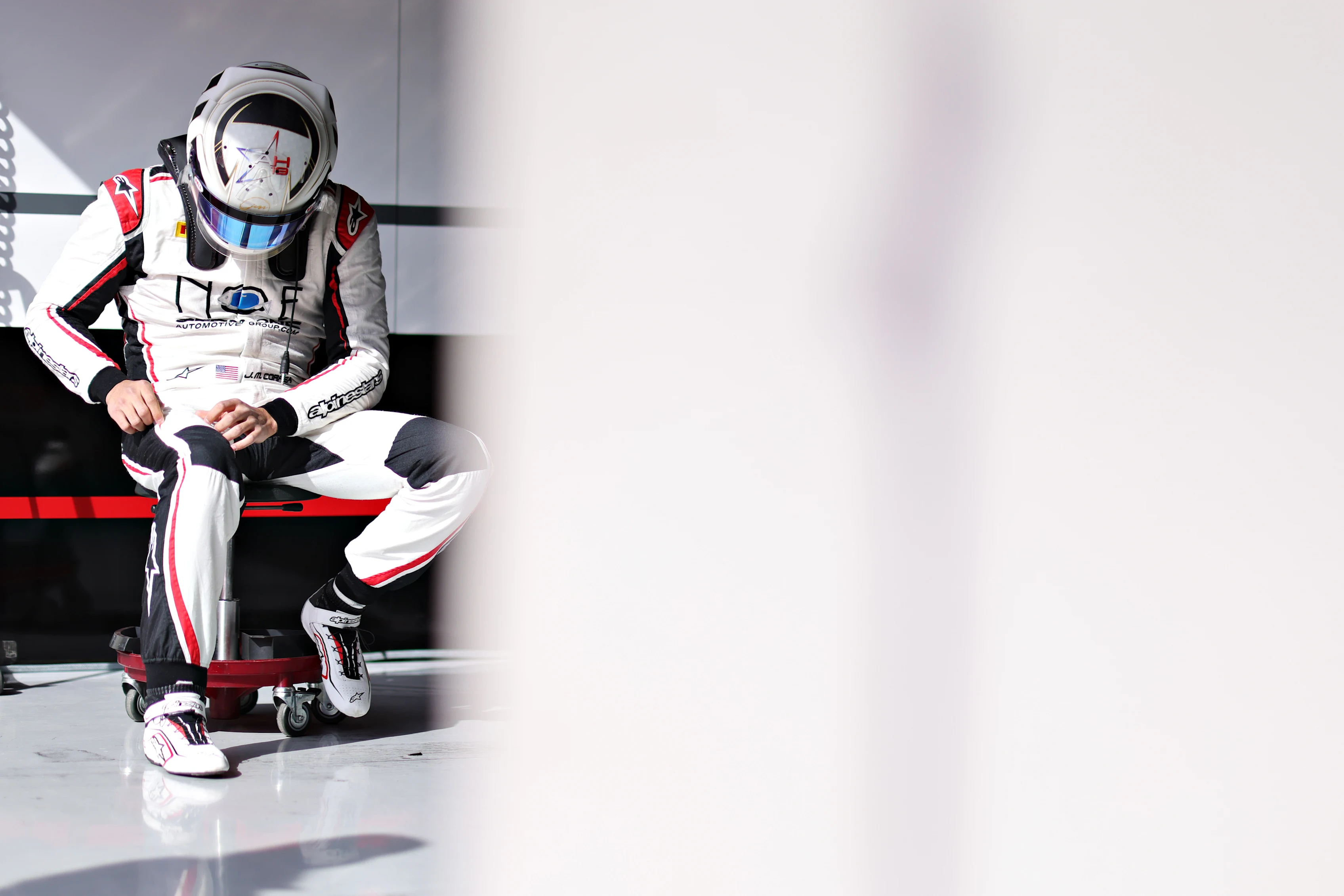 SPIELBERG, AUSTRIA - APRIL 03: Juan Manuel Correa of United States and ART Grand Prix prepares to