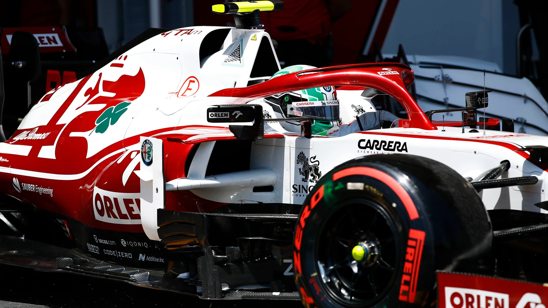 99 GIOVINAZZI Antonio (ita), Alfa Romeo Racing ORLEN C41, action during the Formula 1 Azerbaijan