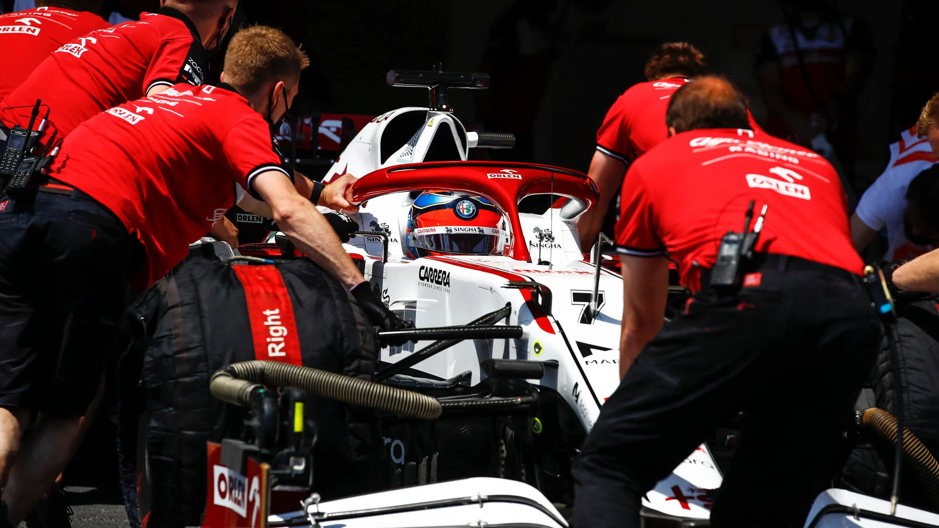 07 RAIKKONEN Kimi (fin), Alfa Romeo Racing ORLEN C41, action during the Formula 1 Azerbaijan Grand Prix 2021 from June 04 to 06, 2021 on the Baku City Circuit, in Baku, Azerbaijan - Photo Xavi Bonilla / DPPI 