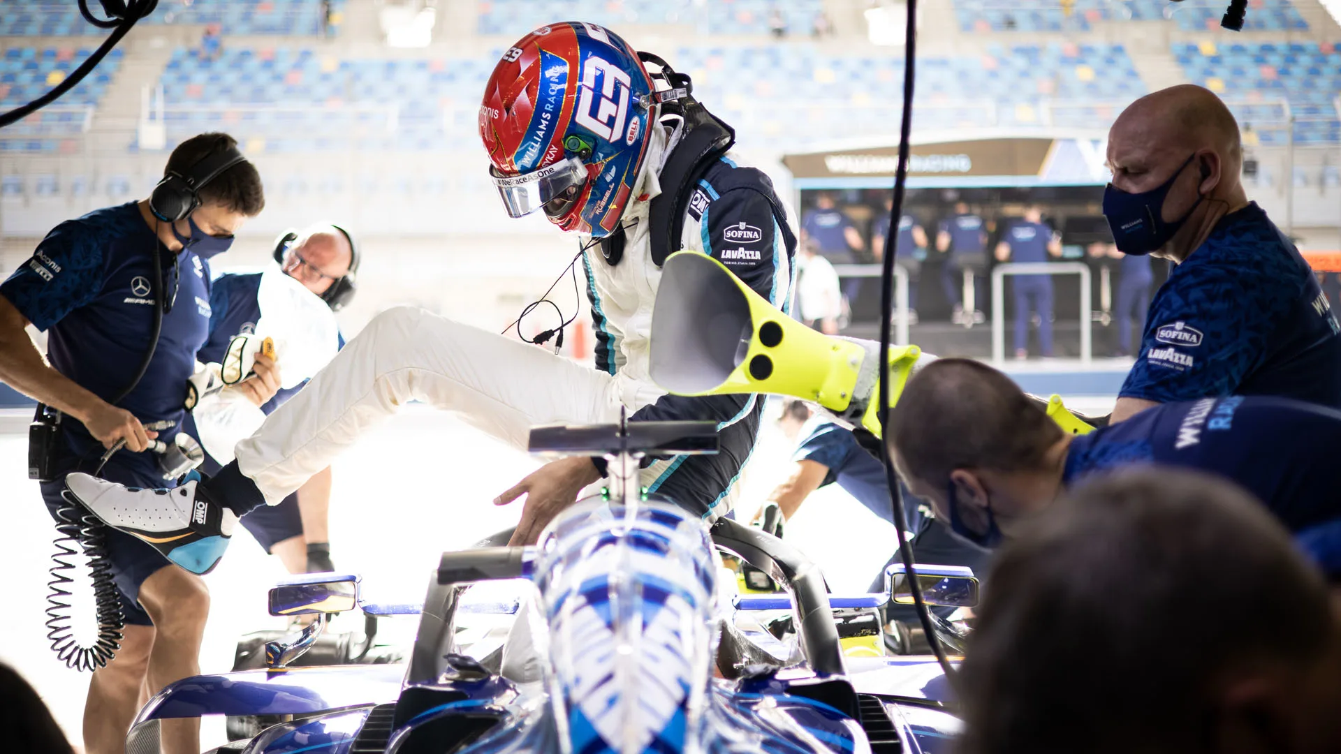 George Russell (GBR) Williams Racing FW43B.
Bahrain Grand Prix, Friday 26th March 2021. Sakhir,