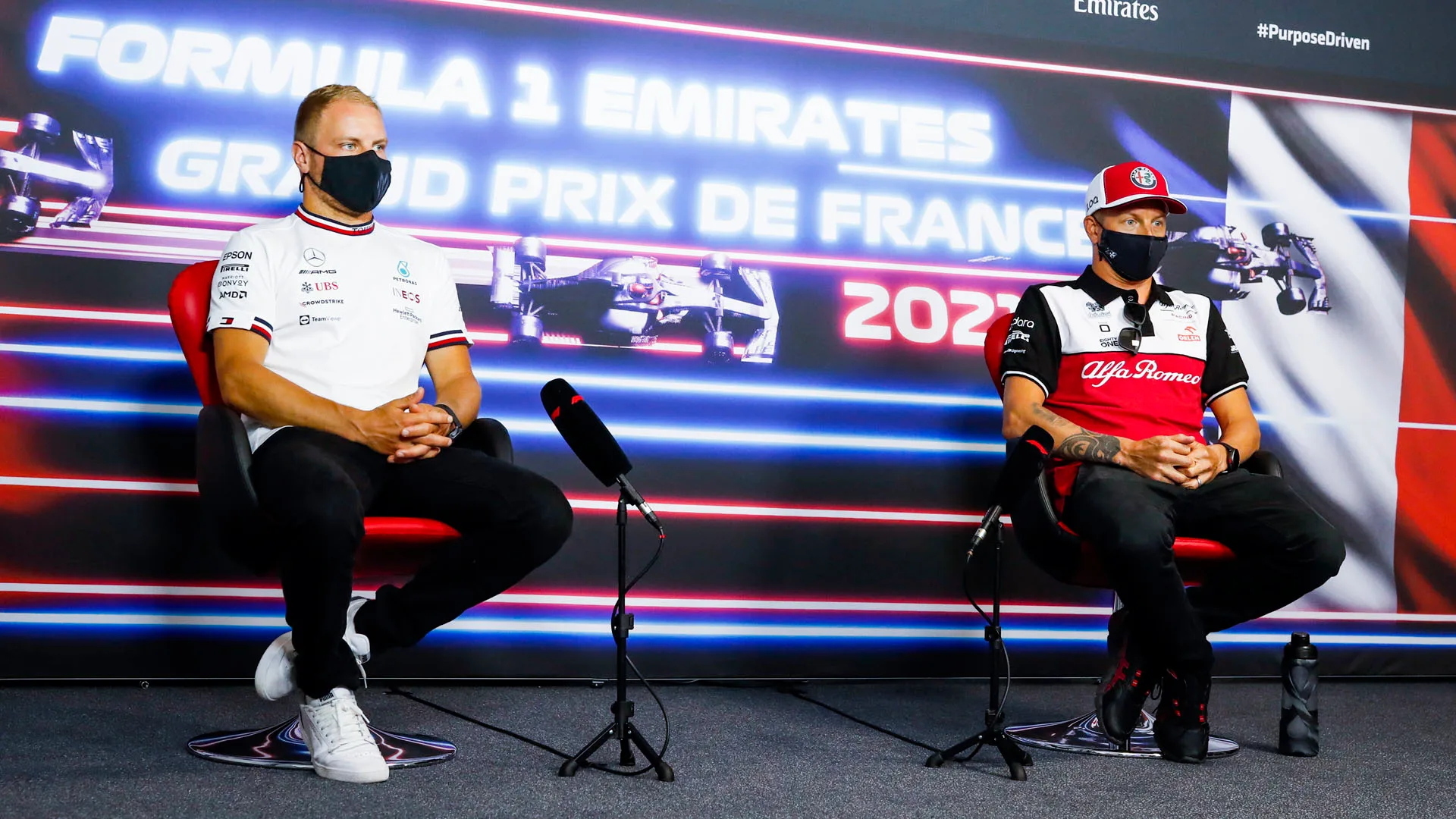 BOTTAS Valtteri (fin), Mercedes AMG F1 GP W12 E Performance, RAIKKONEN Kimi (fin), Alfa Romeo