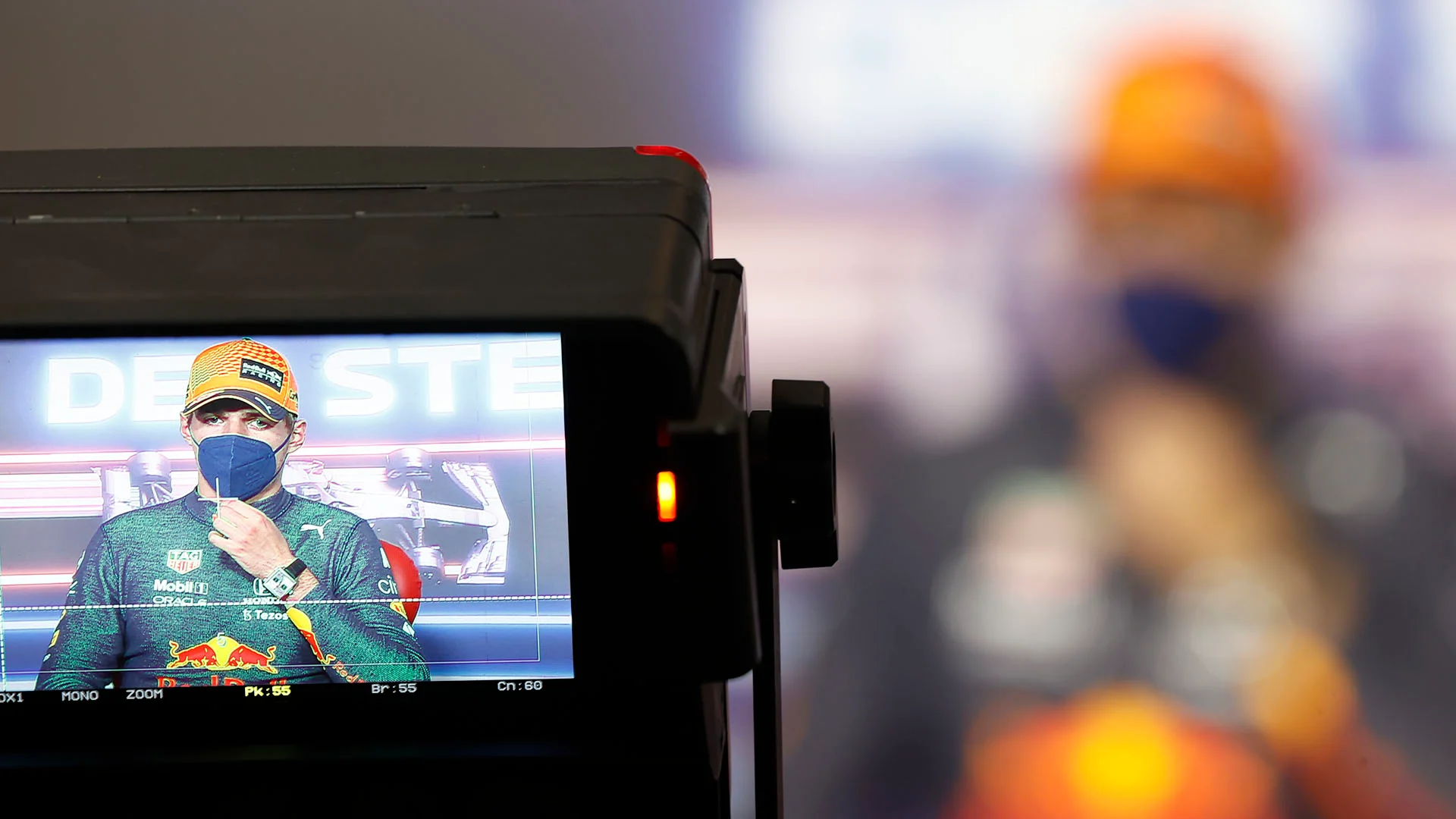 Max Verstappen, Red Bull Racing, 1st position, in the Press