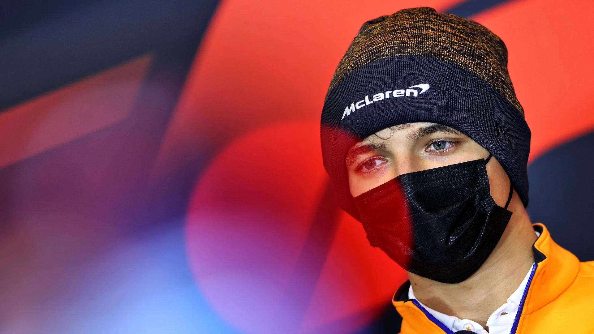 IMOLA, ITALY - APRIL 15: Lando Norris of Great Britain and McLaren F1 talks in a Drivers Press