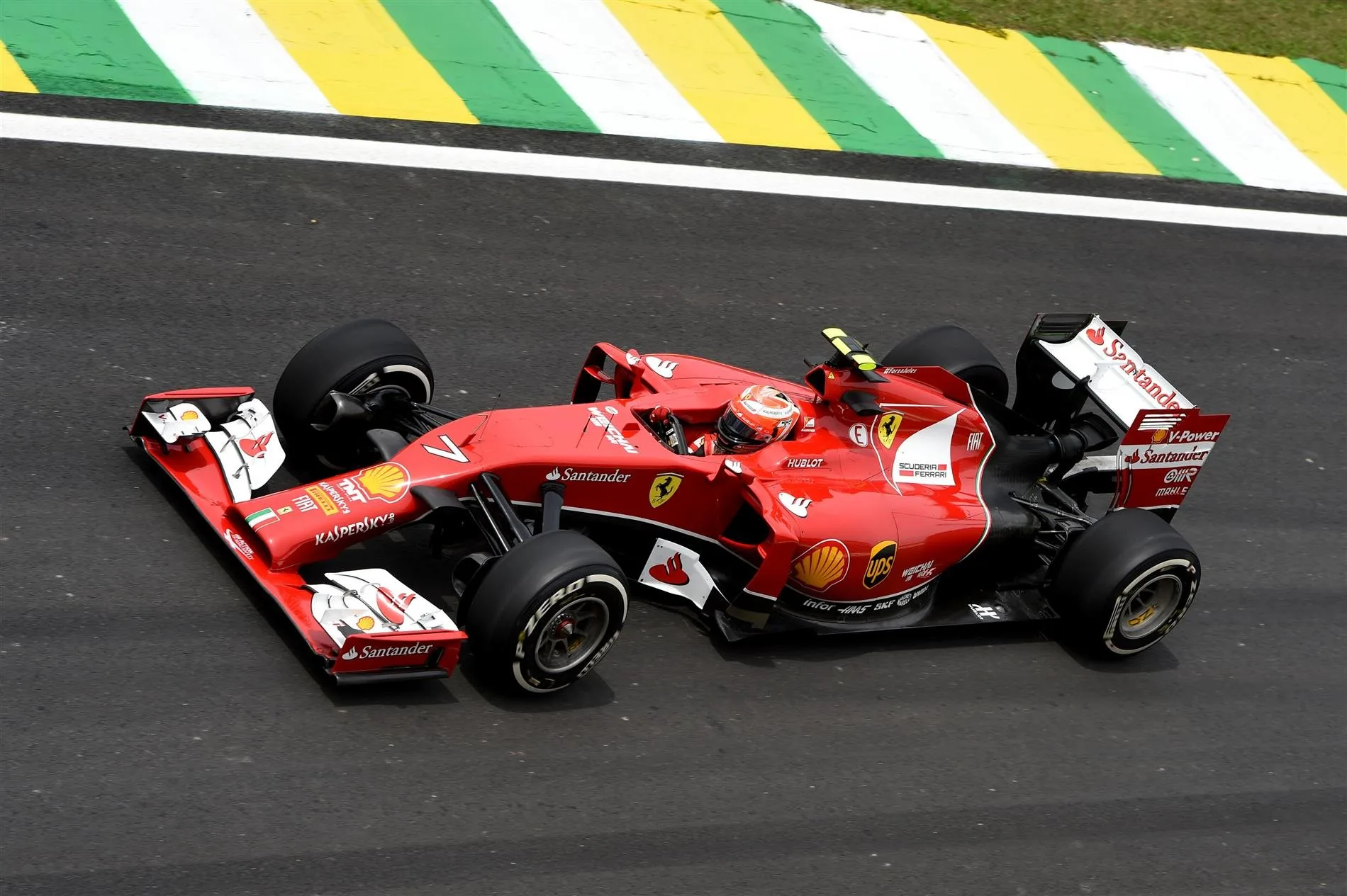 Kimi Raikkonen (FIN) Ferrari F14 T. Formula One World Championship, Rd18, Brazilian Grand Prix, Practice, Sao Paulo, Brazil, Friday, 7 November 2014