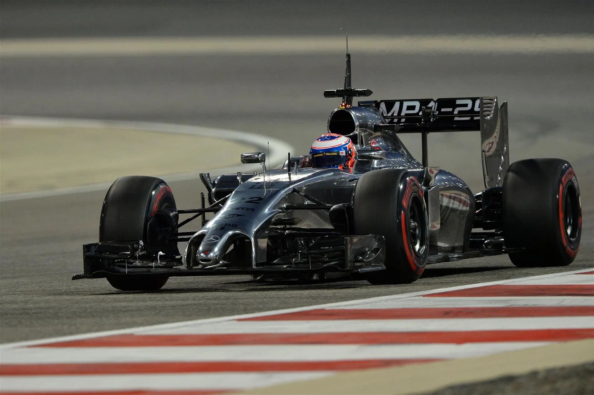 Jenson Button (GBR) McLaren MP4-29. Formula One Testing, Day Four, Bahrain International Circuit, Sakhir, Bahrain, Sunday, 2 March 2014