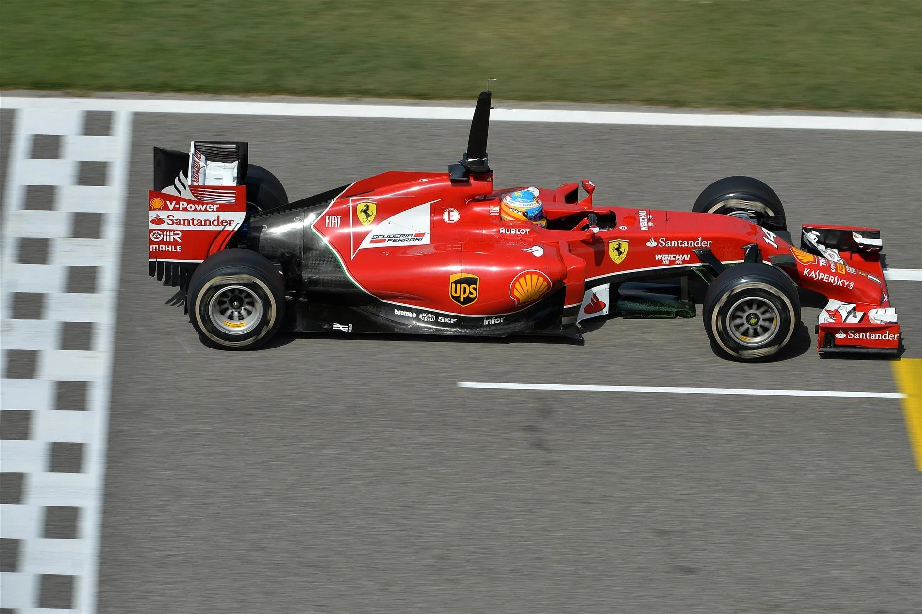 Fernando Alonso (ESP) Ferrari F14 T. Formula One Testing, Day One, Bahrain International Circuit, Sakhir, Bahrain, Wednesday, 9 April 2014