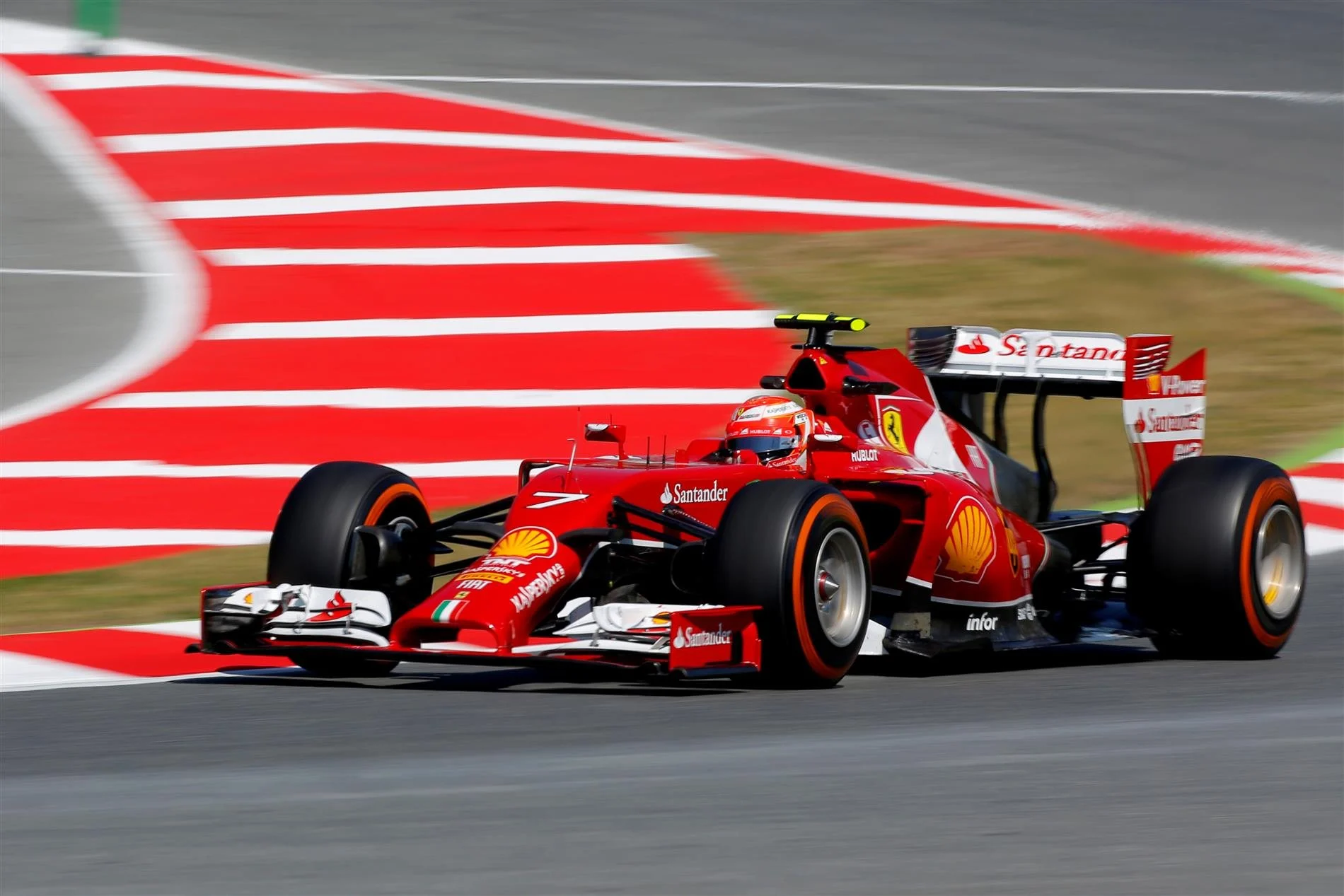 Kimi Raikkonen (FIN) Ferrari F14 T. Formula One World Championship, Rd5, Spanish Grand Prix, Practice, Barcelona, Spain, Friday, 9 May 2014