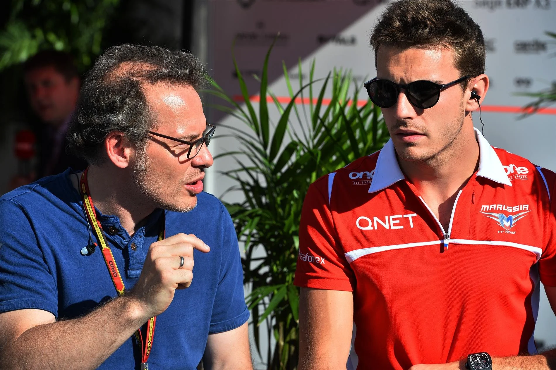 Jacques Villeneuve (CDN) and Jules Bianchi (FRA) Marussia F1 Team. Formula One World Championship, Rd7, Canadian Grand Prix, Practice, Montreal, Canada, Friday, 6 June 2014
