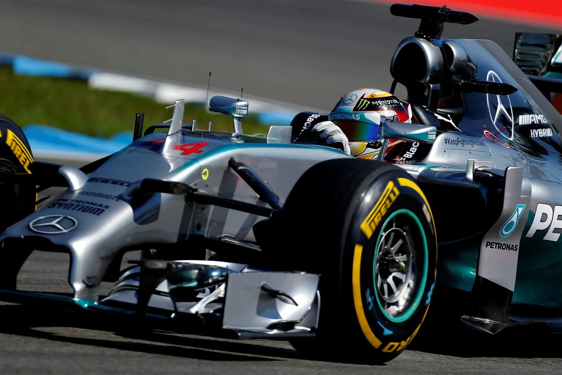 Lewis Hamilton (GBR) Mercedes AMG F1 W05. Formula One World Championship, Rd10, German Grand Prix, Practice, Hockenheim, Germany, Friday, 18 July 2014 © Sutton Images. No reproduction without permission