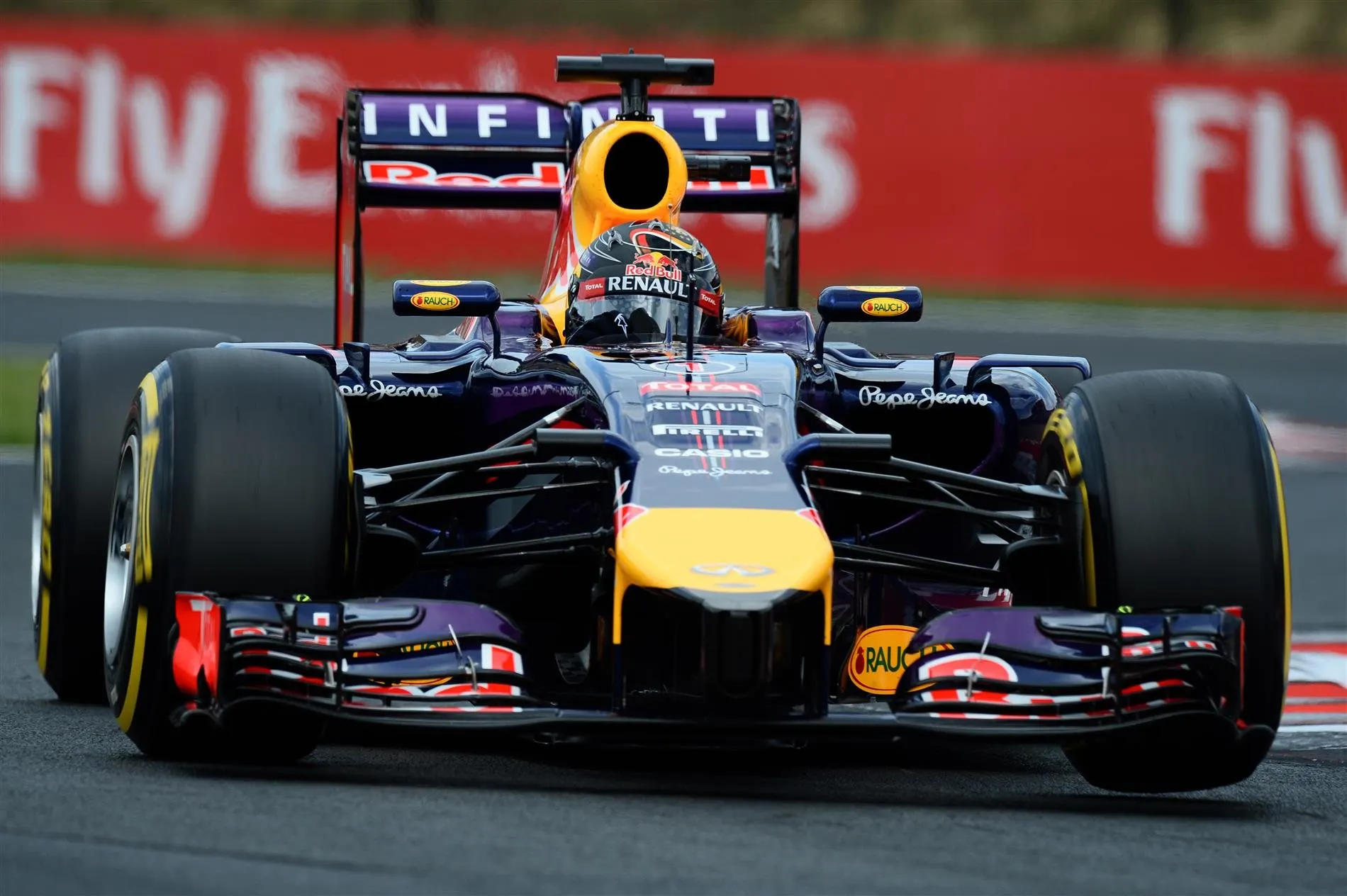 Sebastian Vettel (GER) Red Bull Racing RB10. Formula One World Championship, Rd11, Hungarian Grand Prix, Qualifying, Hungaroring, Hungary. Saturday, 26 July 2014 © Sutton Images. No reproduction without permission