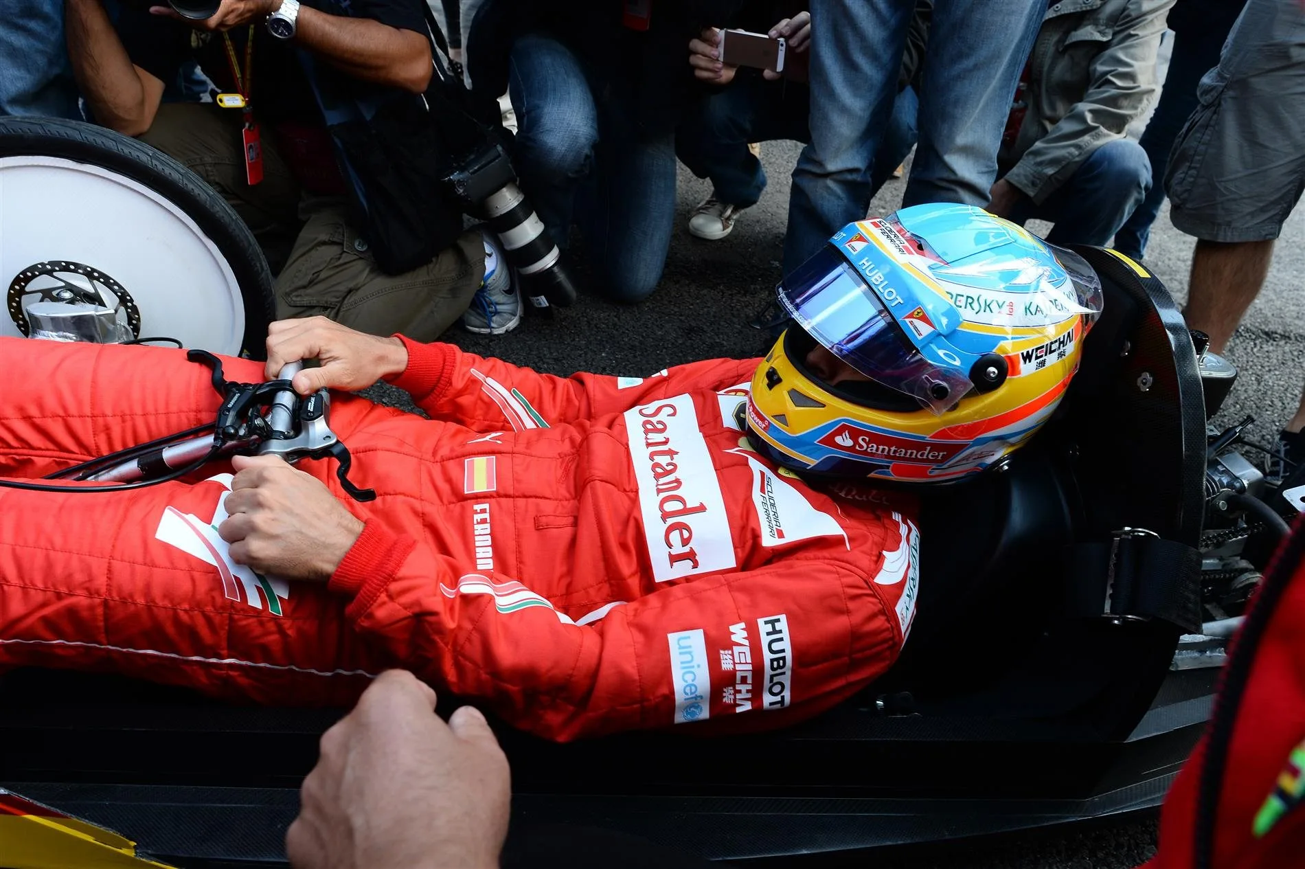 Fernando Alonso (ESP) Ferrari at a Shell event. Formula One World Championship, Rd12, Belgian Grand Prix, Preparations, Spa-Francorchamps, Belgium, Thursday, 21 August 2014 © Sutton Images. No reproduction without permission