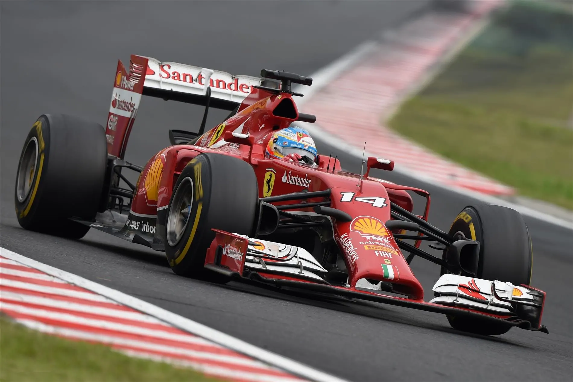 Fernando Alonso (ESP) Ferrari F14 T. Formula One World Championship, Rd11, Hungarian Grand Prix, Race Day, Hungaroring, Hungary. Sunday, 27 July 2014 © Sutton Images. No reproduction without permission