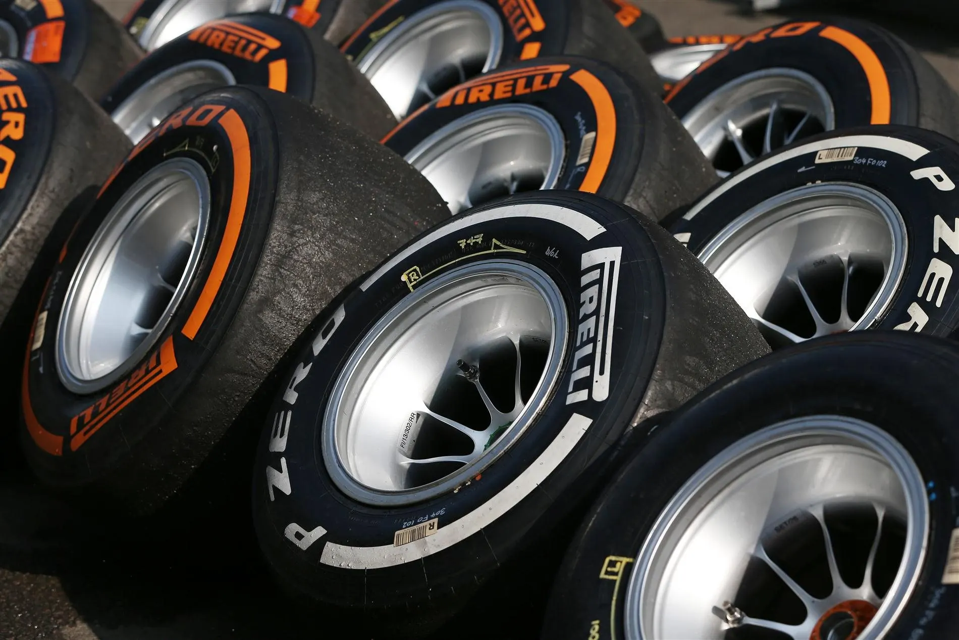 Pirelli tyres. Formula One Young Drivers Test, Silverstone, England, Day One, Wednesday, 17 July 2013. © Sutton Images