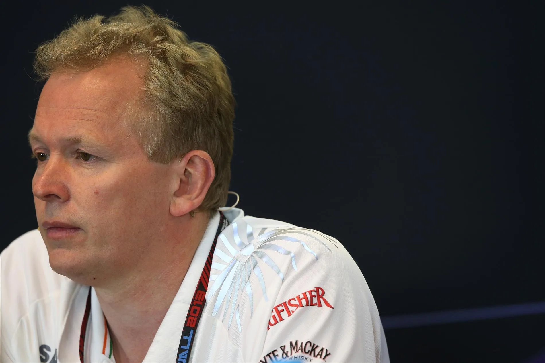 Andrew Green (GBR) Force India Technical Director in the Press Conference. Formula One World Championship, Rd11, Belgian Grand Prix, Practice, Spa-Francorchamps, Belgium, Friday, 23 August 2013. © Sutton Images