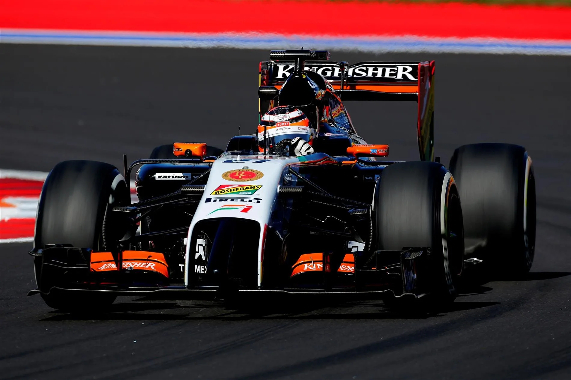 Nico Hulkenberg (GER) Force India VJM07. Formula One World Championship, Rd16, Russian Grand Prix, Practice, Sochi Autodrom, Sochi, Krasnodar Krai, Russia, Friday, 10 October 2014