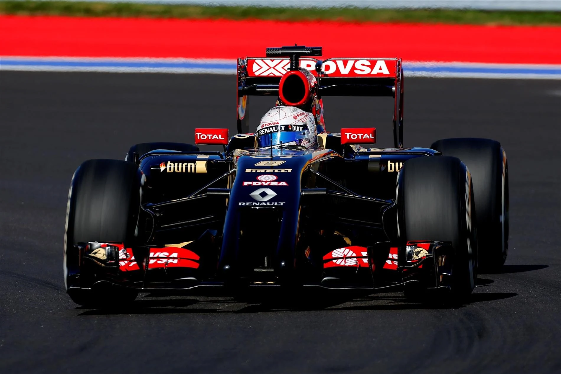 Romain Grosjean (FRA) Lotus E22. Formula One World Championship, Rd16, Russian Grand Prix, Practice, Sochi Autodrom, Sochi, Krasnodar Krai, Russia, Friday, 10 October 2014