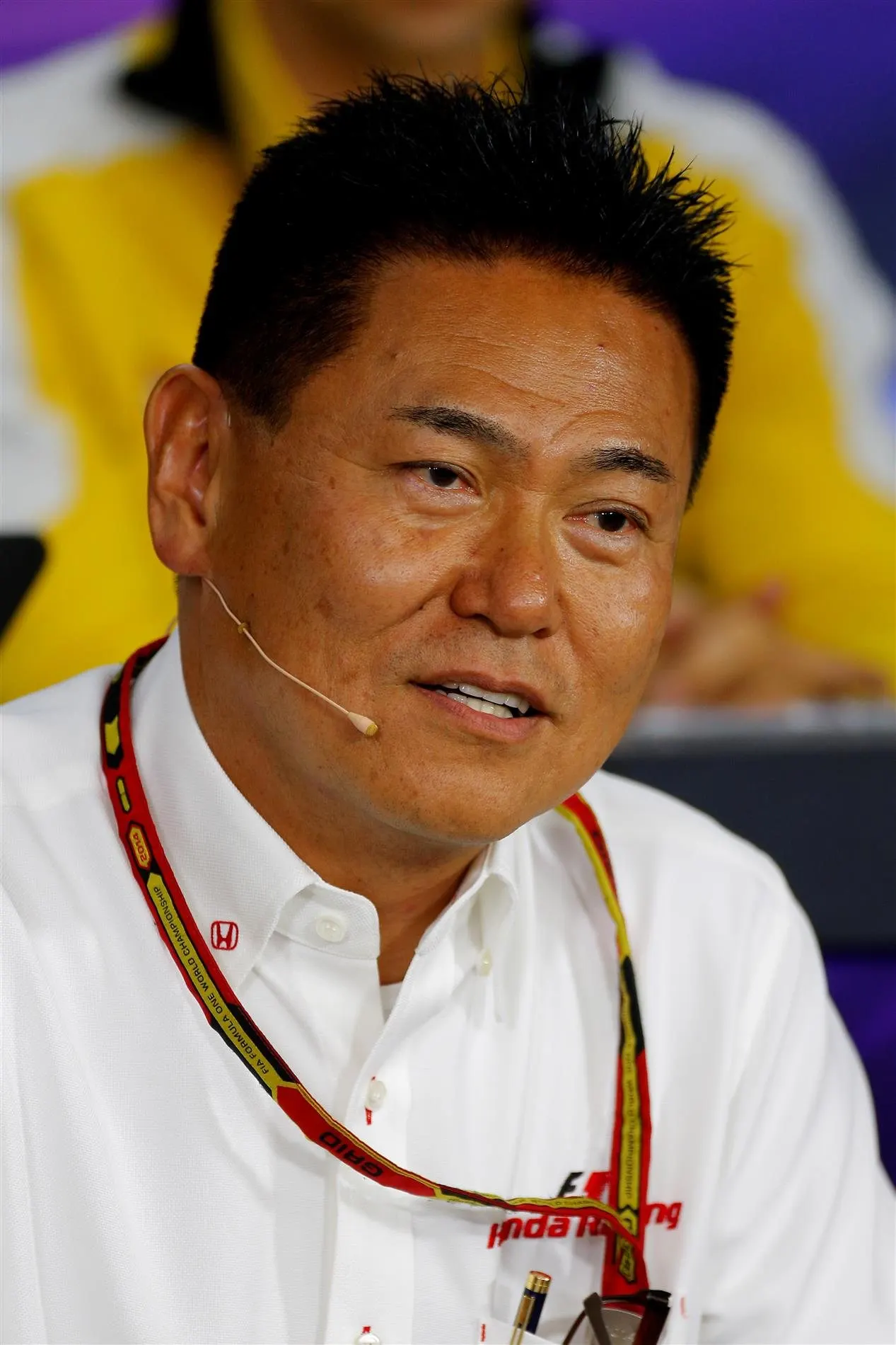 Yasuhisa Arai (JPN) Head of Honda Motorsport in the Press Conference. Formula One World Championship, Rd15, Japanese Grand Prix, Practice, Suzuka, Japan, Friday, 3 October 2014