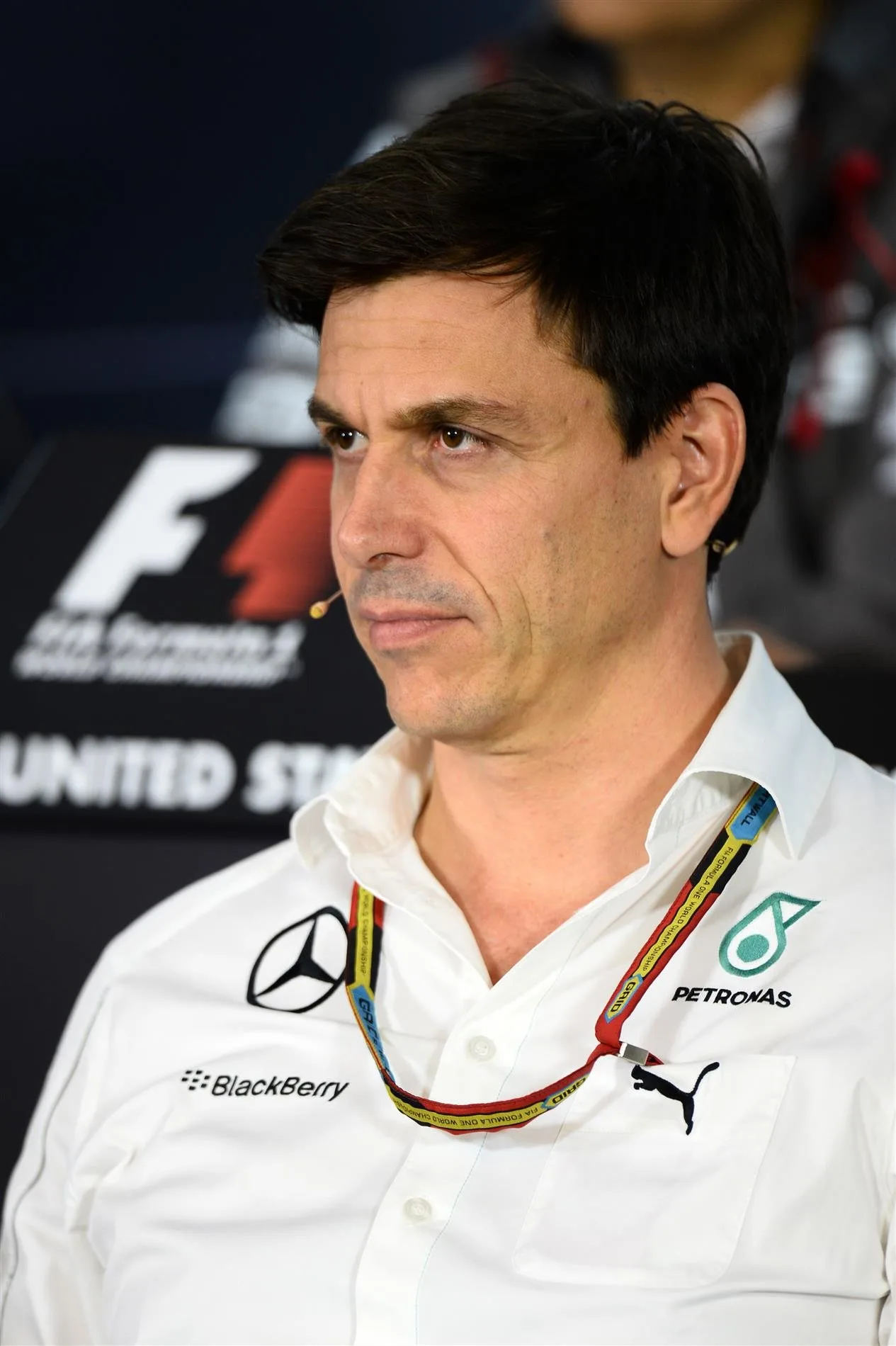 Toto Wolff (AUT) Mercedes AMG F1 Director of Motorsport in the Press Conference. Formula One World Championship, Rd17, United States Grand Prix, Practice, Austin, Texas, USA, Friday, 31 October 2014