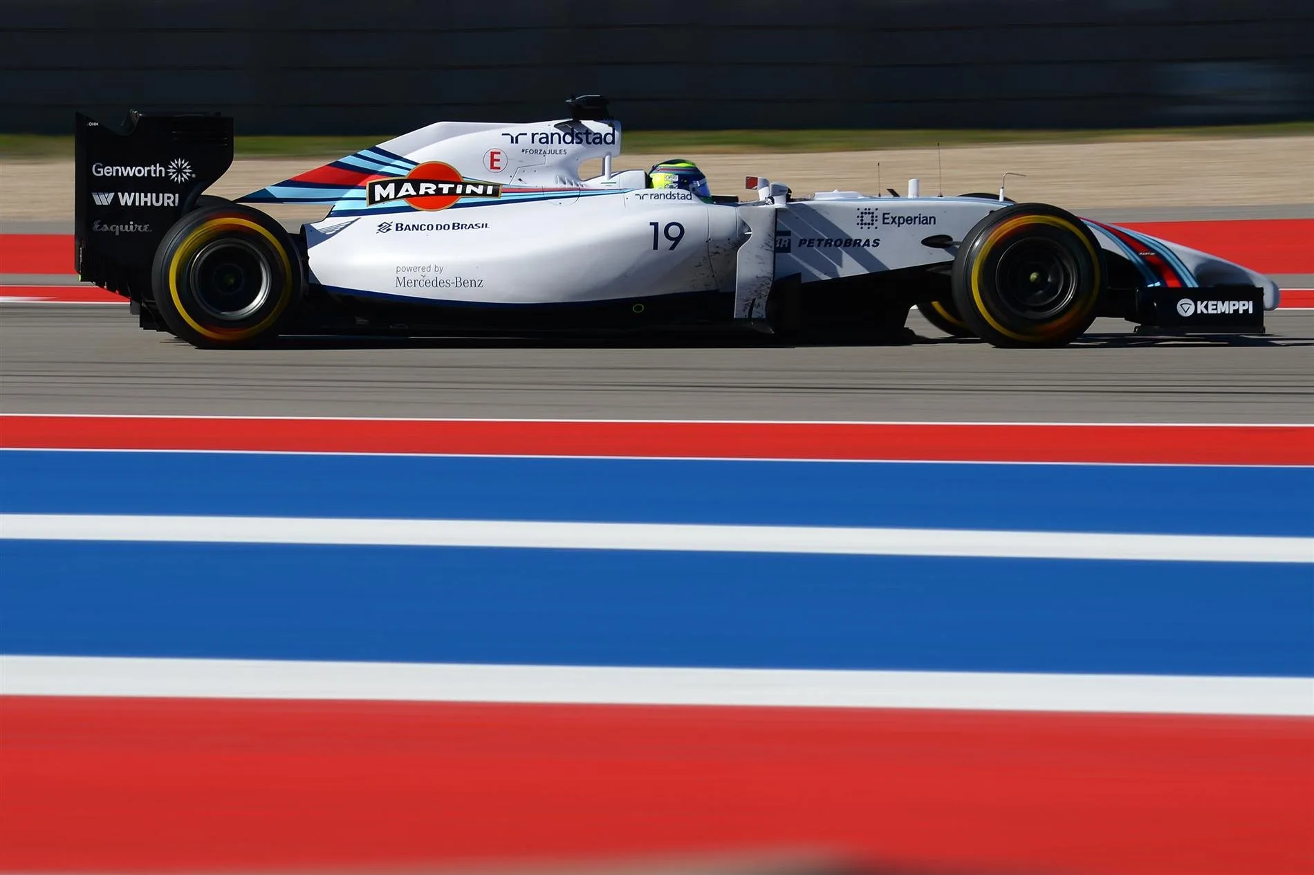 Felipe Massa (BRA) Williams FW36. Formula One World Championship, Rd17, United States Grand Prix, Practice, Austin, Texas, USA, Friday, 31 October 2014