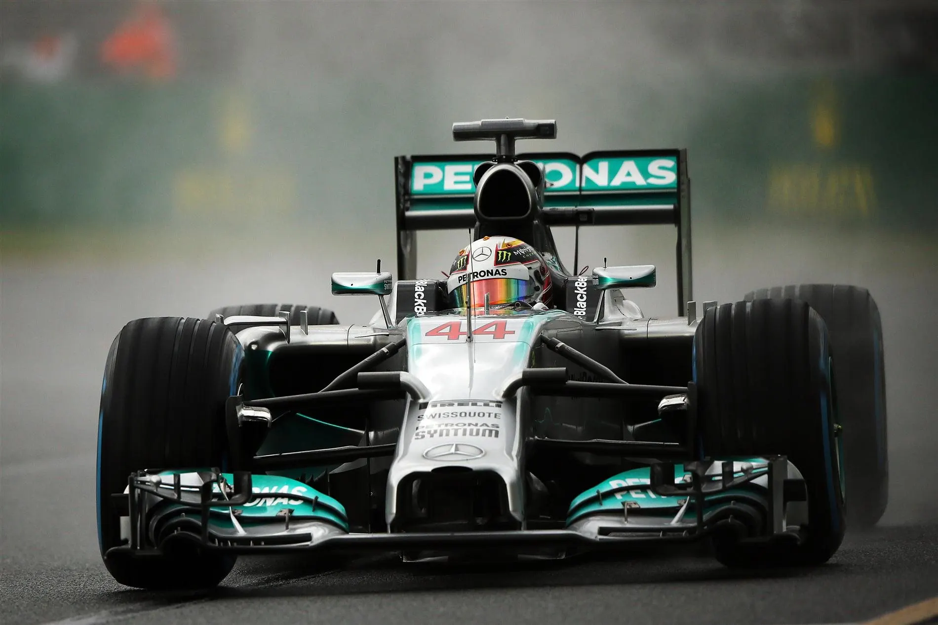 Lewis Hamilton (GBR) Mercedes AMG F1 W05. Formula One World Championship, Rd1, Australian Grand Prix, Qualifying, Albert Park, Melbourne, Australia, Saturday, 15 March 2014. © Sutton Images
