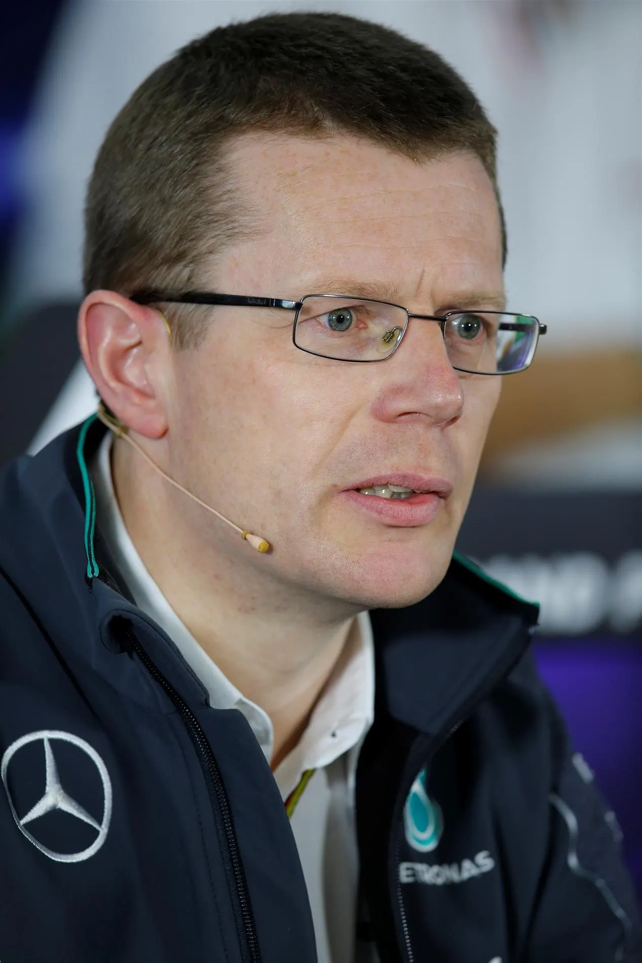 Andy Cowell (GBR) Managing Director, Mercedes AMG High Performance Powertrains in the Press Conference. Formula One World Championship, Rd4, Chinese Grand Prix, Practice, Shanghai, China, Friday, 18 April 2014. © Sutton Images