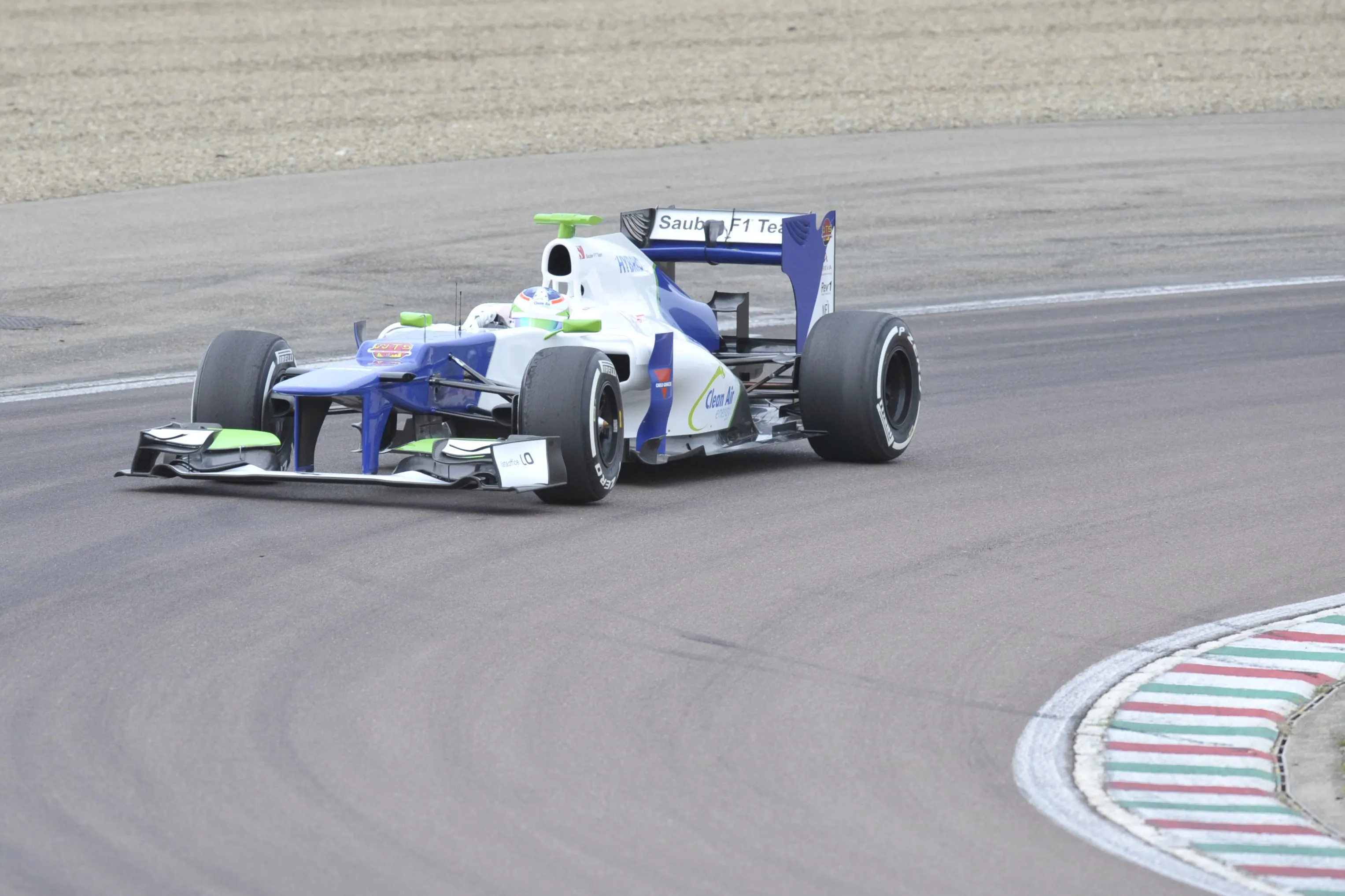 Simona De Silvestro makes her F1 test debut with Sauber, Fiorano, Italy, April 26, 2014. © Sauber