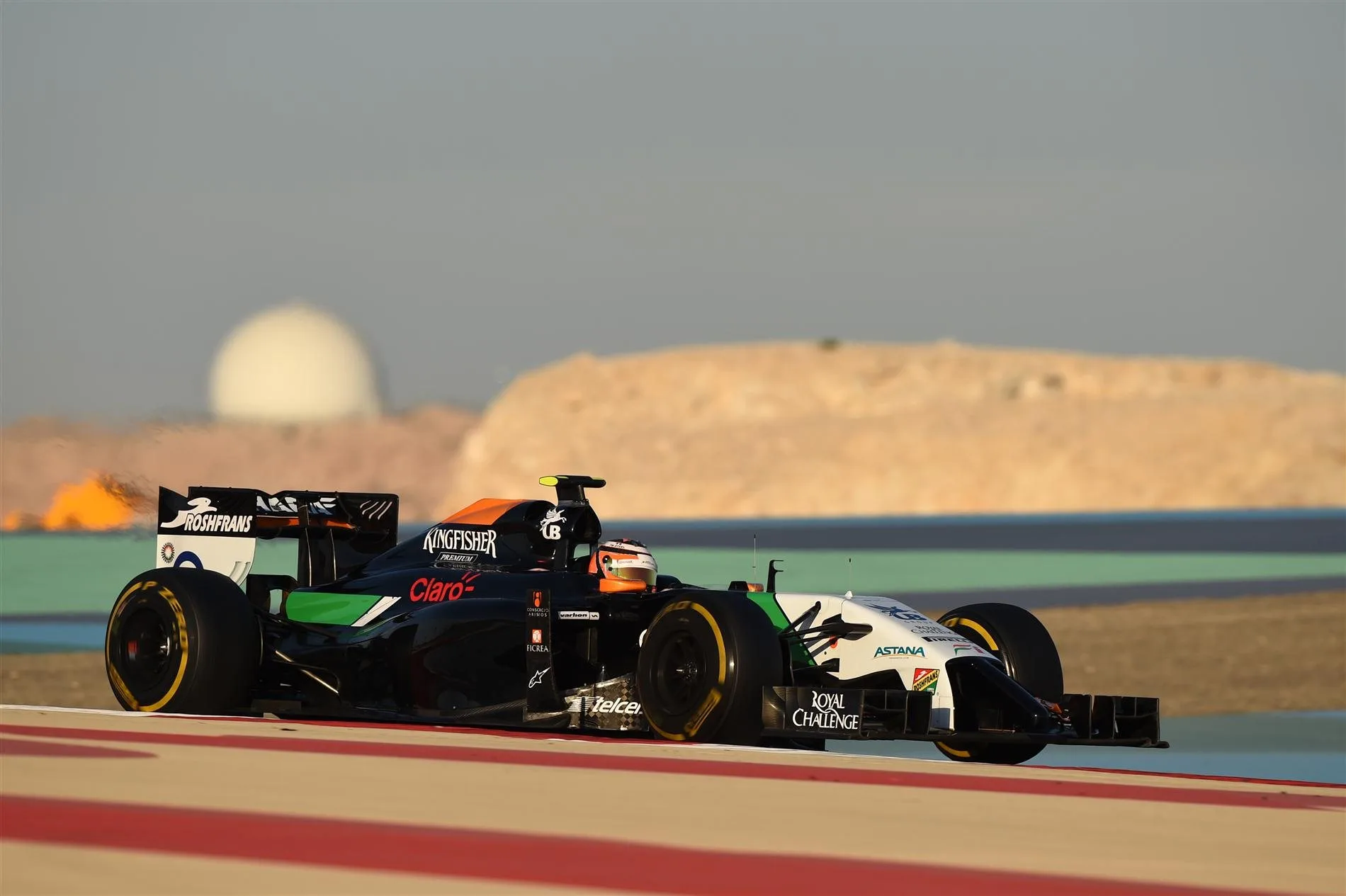 Nico Hulkenberg (GER) Force India VJM07. Formula One Testing, Day One, Bahrain International Circuit, Sakhir, Bahrain, Tuesday, 8 April 2014. © Sutton Images