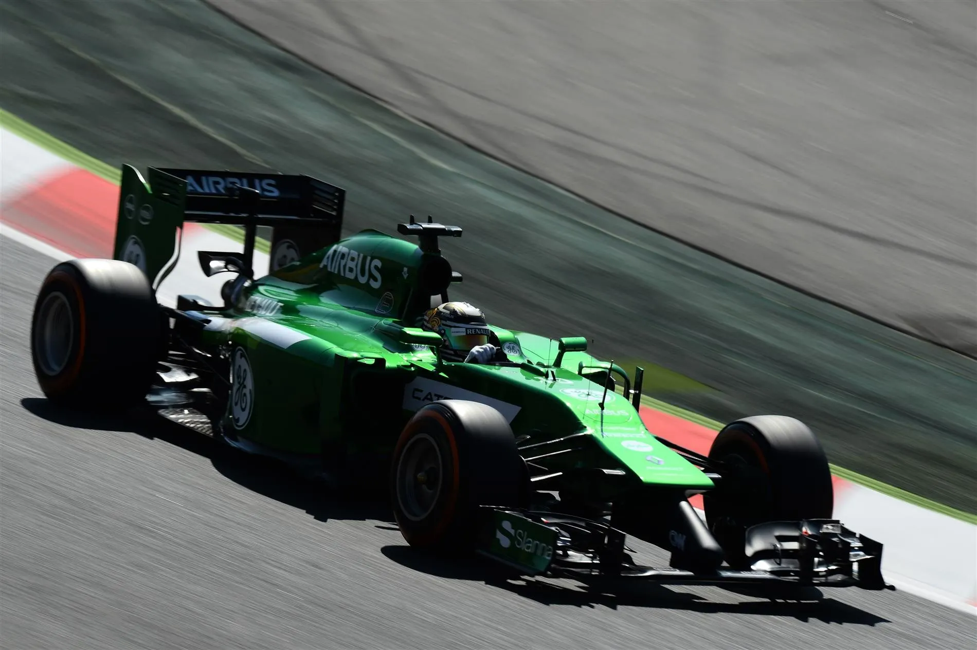 Kamui Kobayashi (JPN) Caterham CT05. Formula One World Championship, Rd5, Spanish Grand Prix, Practice, Barcelona, Spain, Friday, 9 May 2014. © Sutton Images