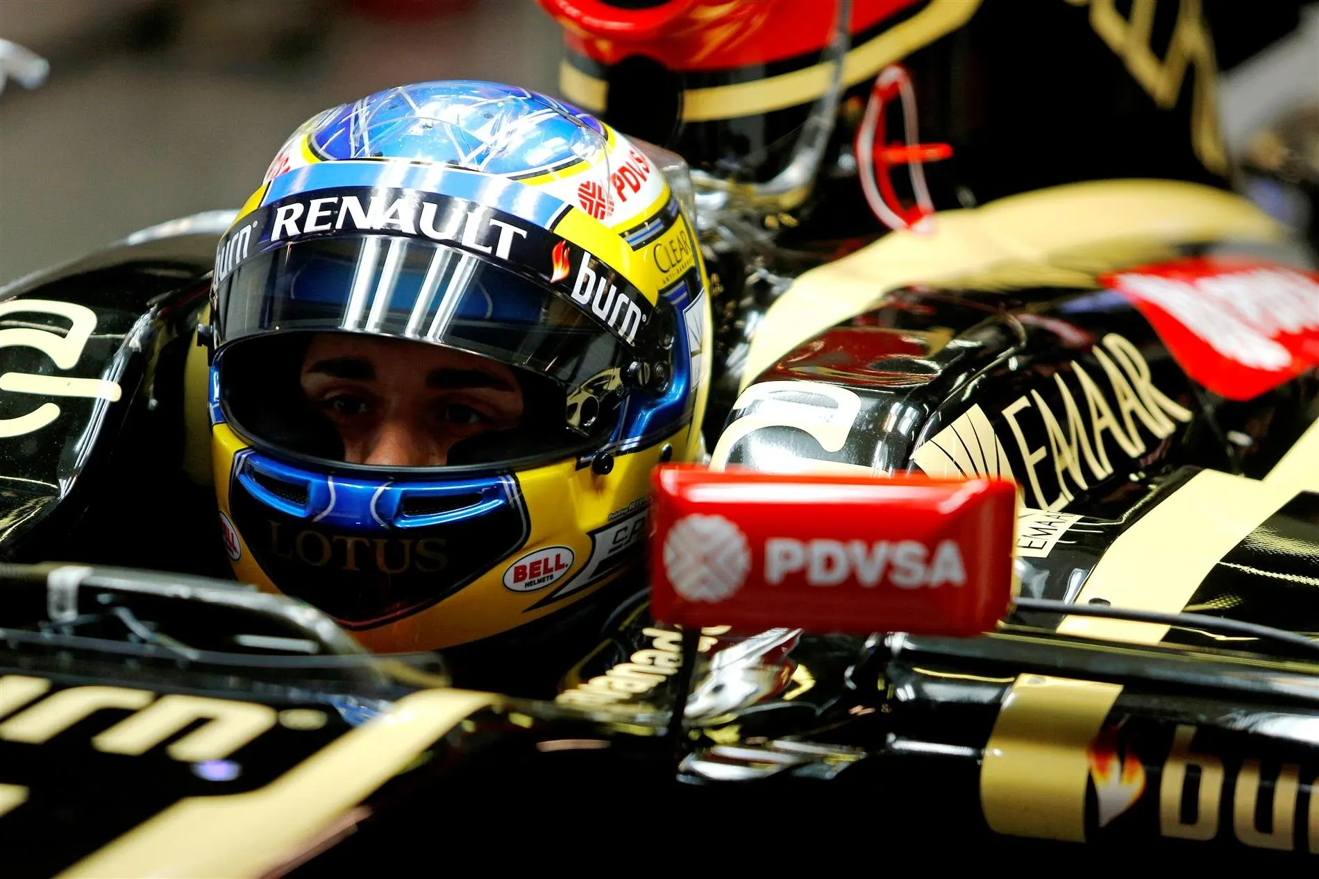 Charles Pic (FRA) Lotus E22. Formula One Testing, Day One, Barcelona, Spain, Tuesday, 13 May 2014. © Sutton Images