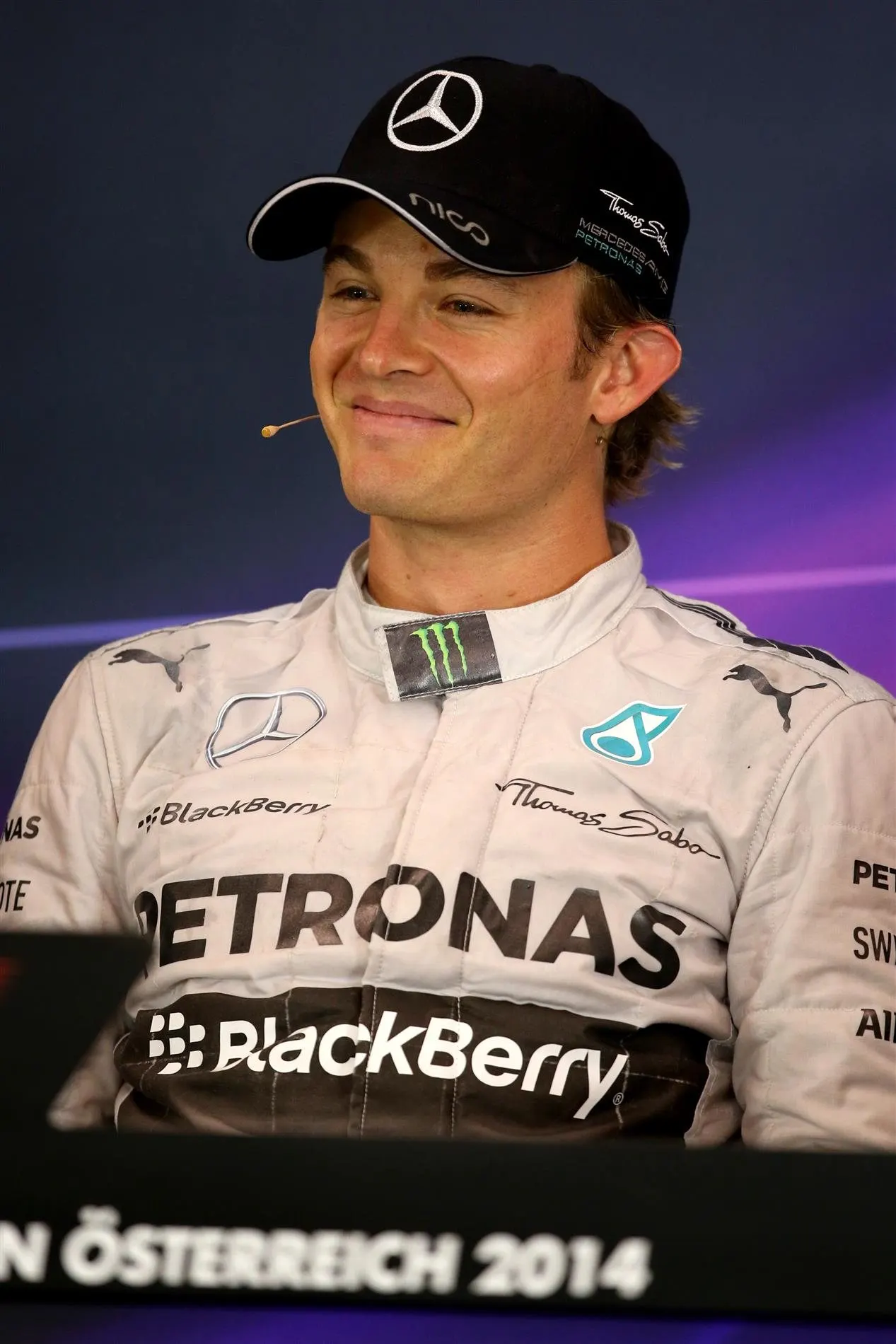 Race winner Nico Rosberg (GER) Mercedes AMG F1 in the Press Conference. Formula One World Championship, Rd8, Austrian Grand Prix, Race, Spielberg, Austria, Sunday, 22 June 2014. © Sutton Images