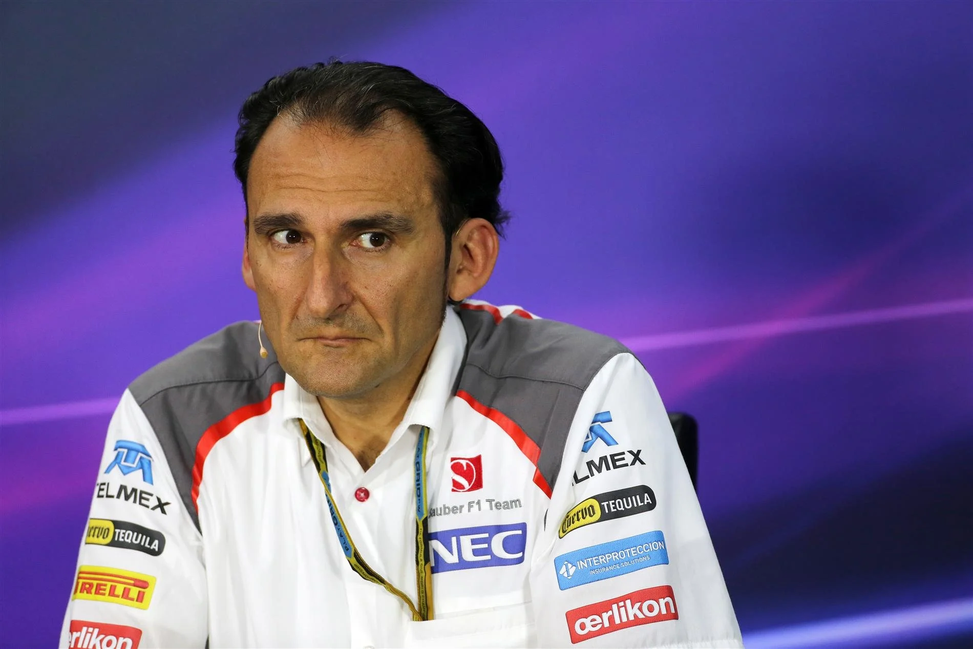 Giampaolo Dall'ara, Sauber Head of Track Engineering in the Press Conference. Formula One World Championship, Rd7, Canadian Grand Prix, Practice, Montreal, Canada, Friday, 6 June 2014. © Sutton Images