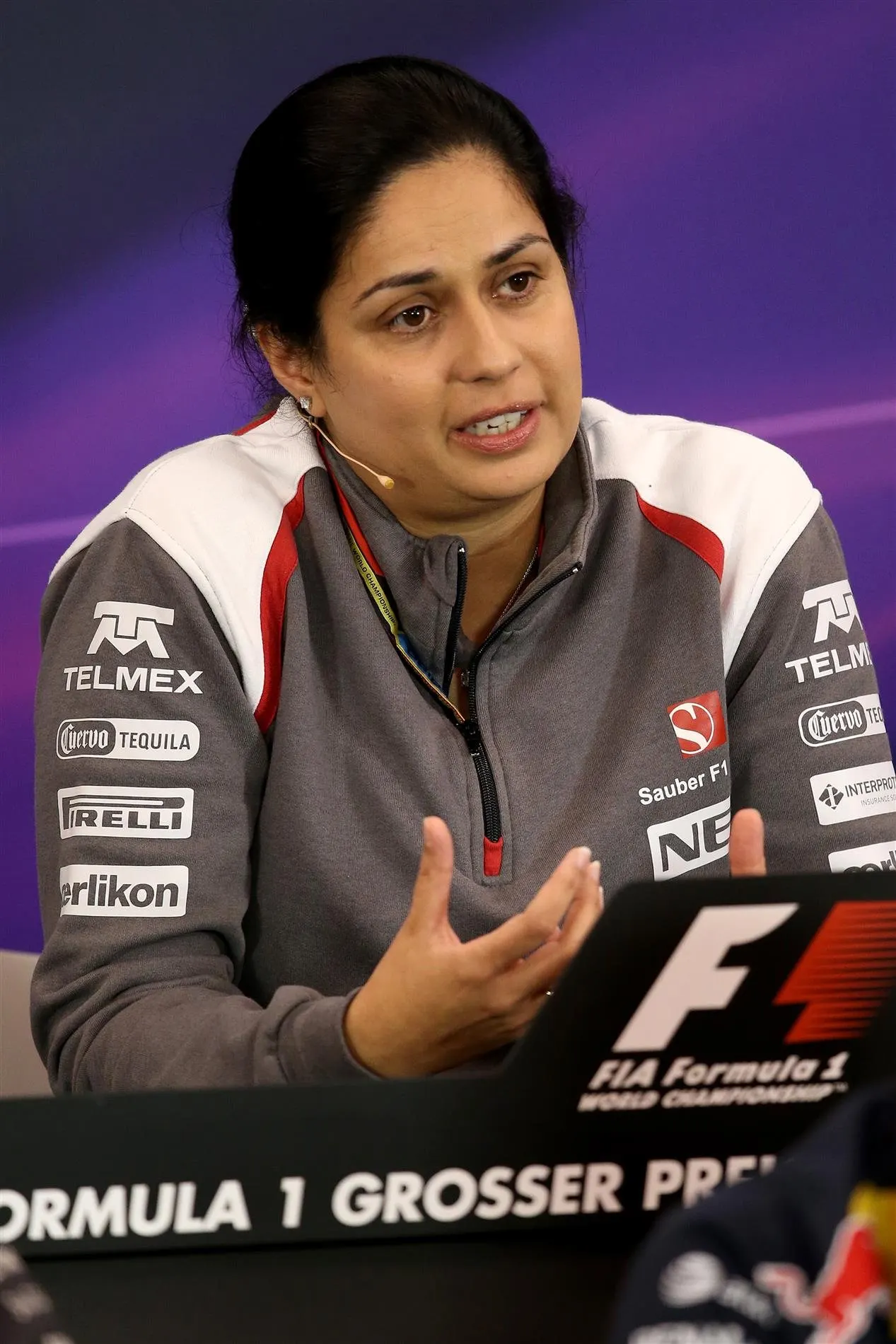 Monisha Kaltenborn (AUT) Sauber Team Prinicpal in the Press Conference. Formula One World Championship, Rd8, Austrian Grand Prix, Practice, Spielberg, Austria, Friday, 20 June 2014. © Sutton Images