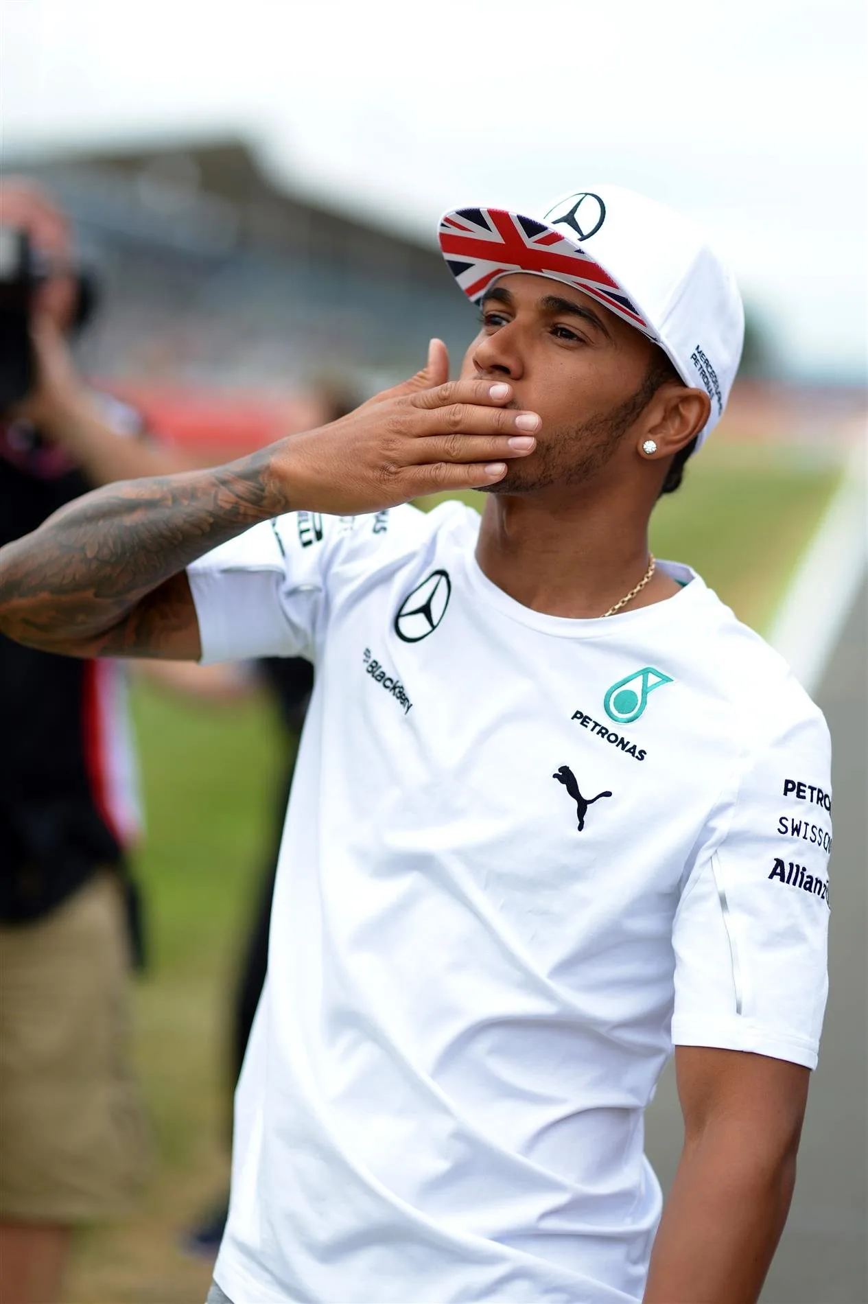 Lewis Hamilton (GBR) Mercedes AMG F1. Formula One World Championship, Rd9, British Grand Prix, Preparations, Silverstone, England, Thursday, 3 July 2014