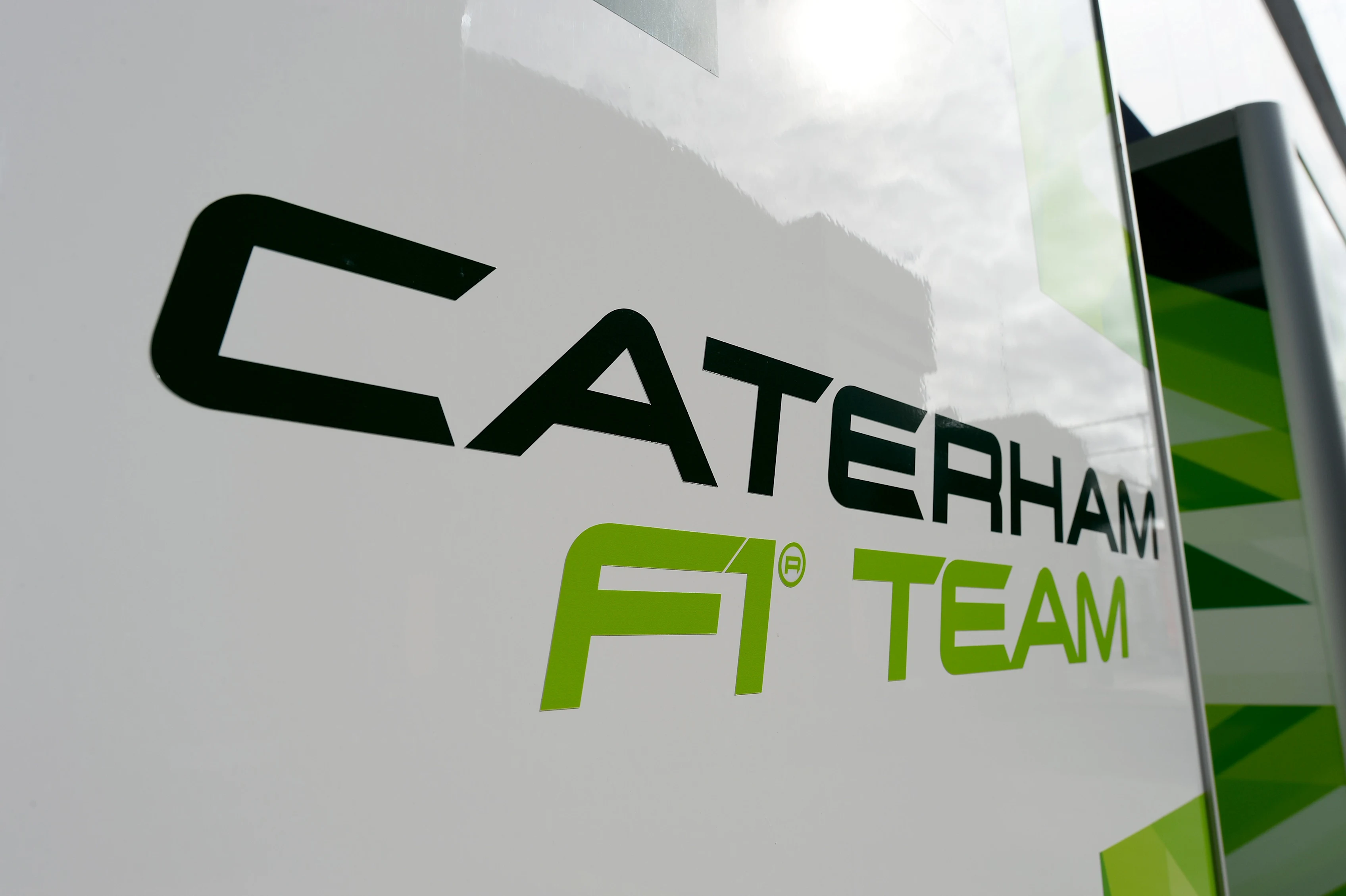 Caterham F1 team logo. Formula One Testing Preparations, Jerez, Spain, Monday 27 January 2014.