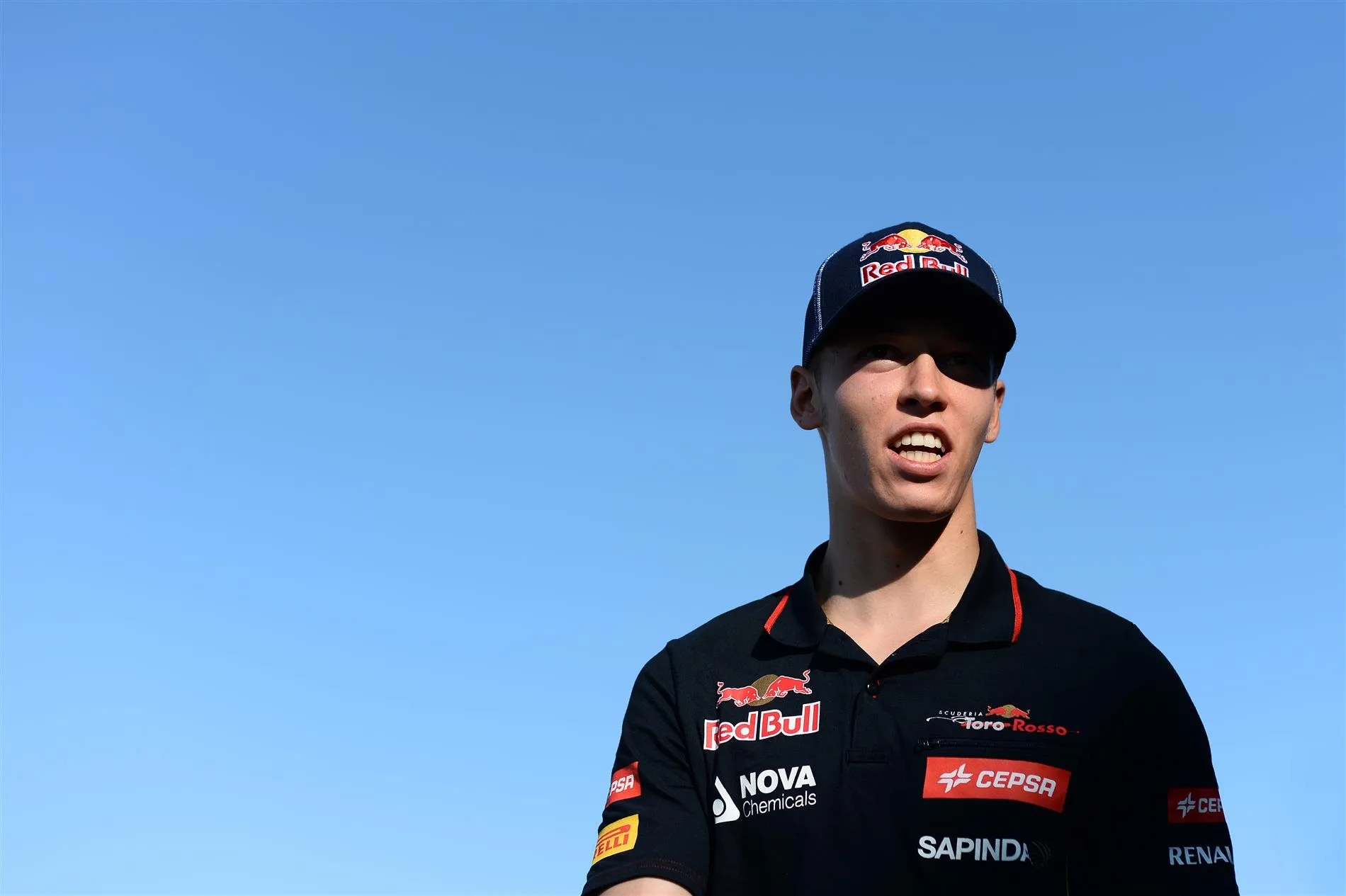 Daniil Kvyat (RUS) Scuderia Toro Rosso. Formula One World Championship, Rd11, Hungarian Grand Prix, Preparations, Hungaroring, Hungary. Thursday, 24 July 2014