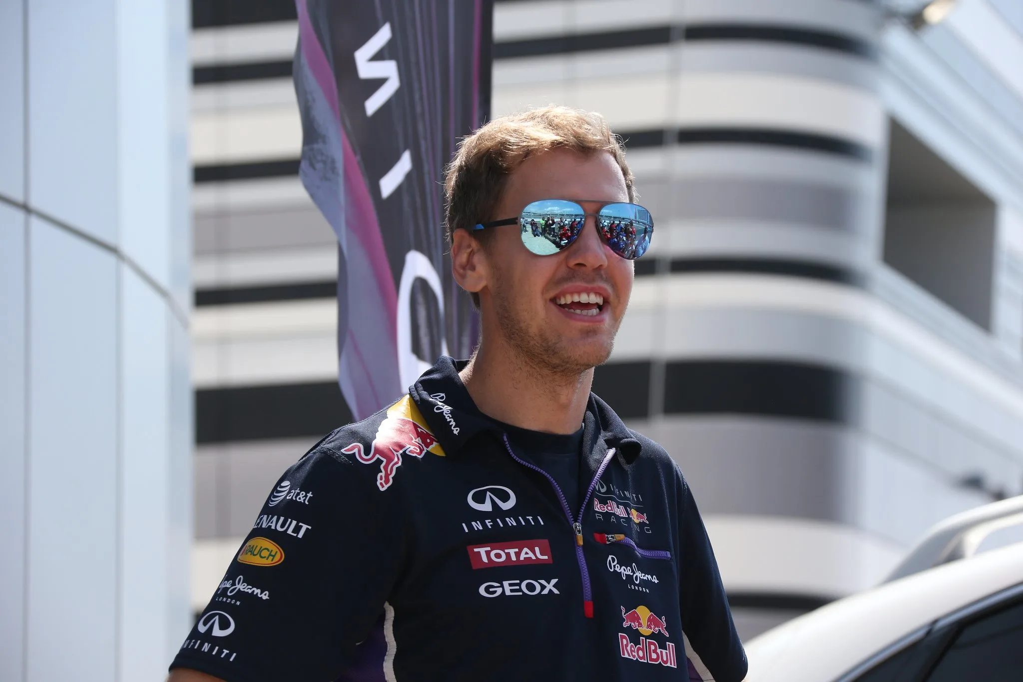 Sebastian Vettel became the first Formula One driver to sample the full Sochi Autodrom circuit in Russia. © Sochi Autodrom